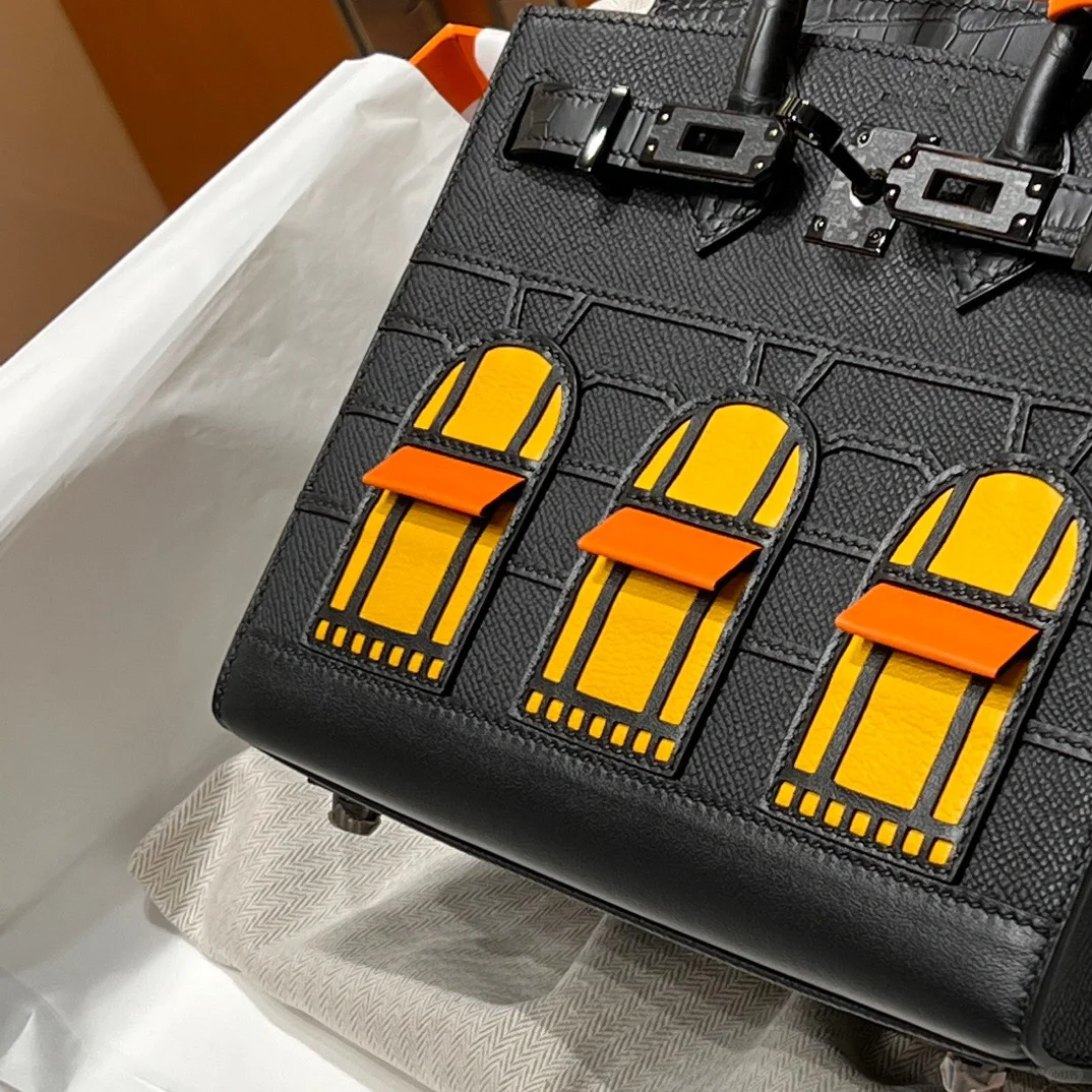 Advanced customization Birkin 25 crocodile skin Black