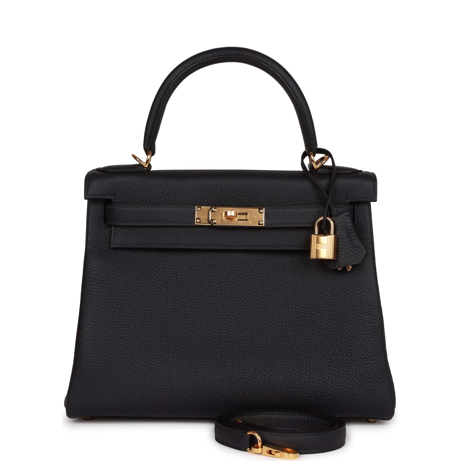 Hermes Kelly Retourne  Caban Togo Gold Hardware