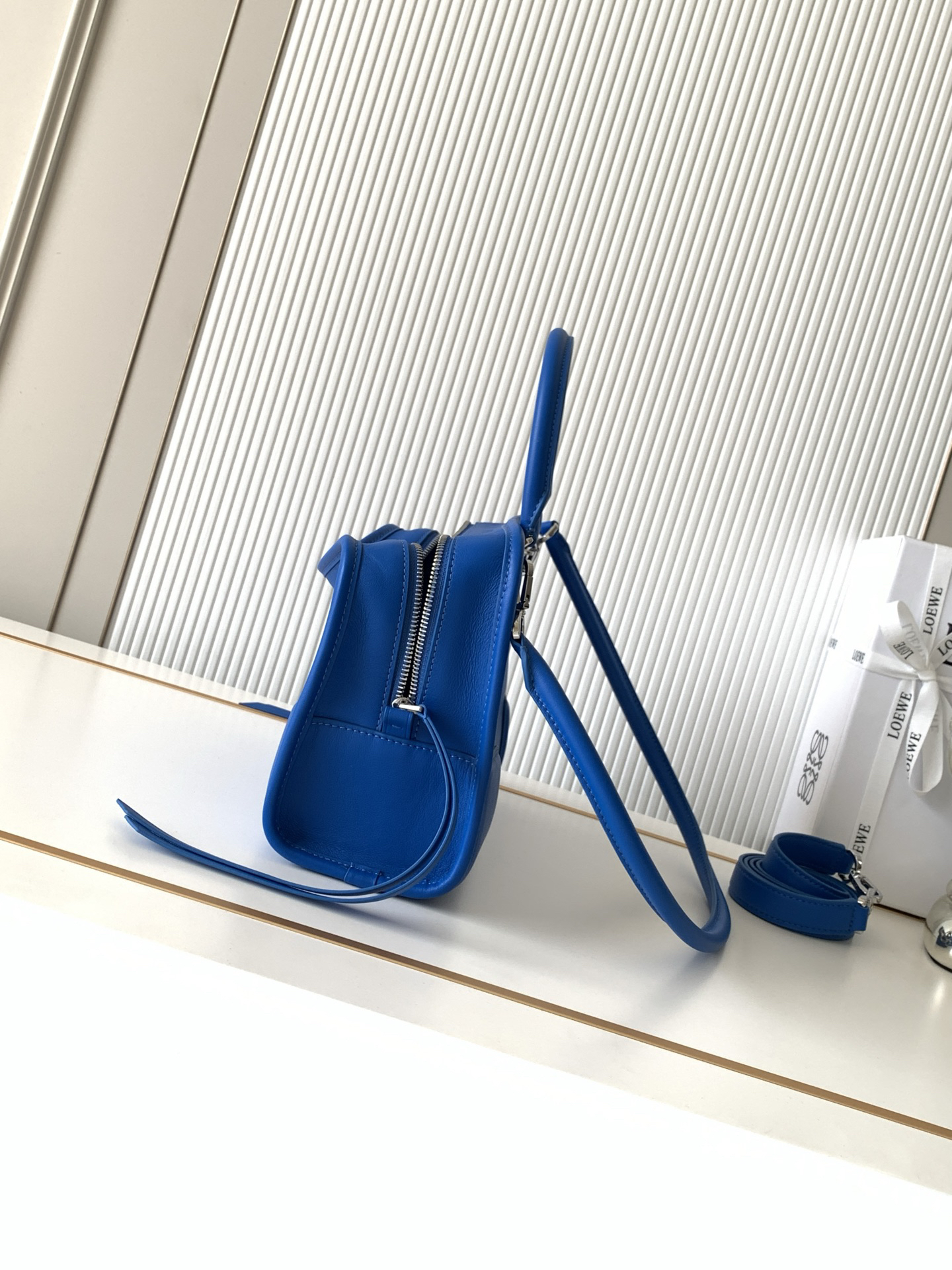 [TOP] LOEWE Amazona 180 Bag 24.5*18.5*10 CM - Royal Blue - 711 Luxury