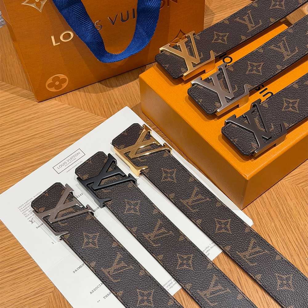 Louis Vuitton Belt LOUIS VUITTON Initiales 40mm Reversible Belt #386780 | Nigo Office