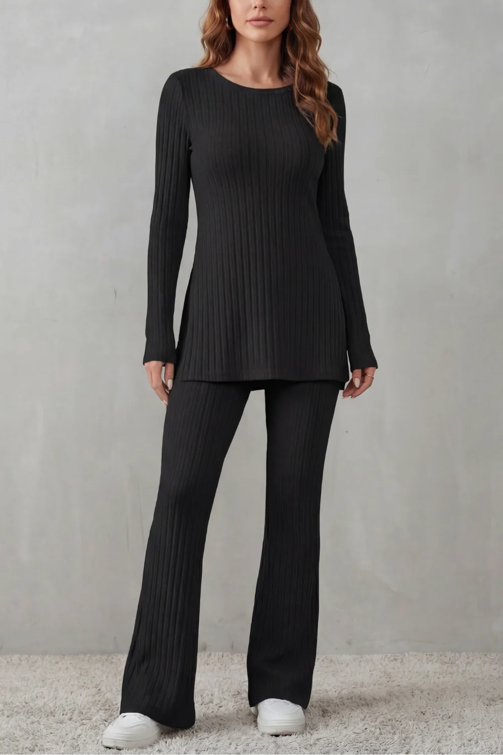 Elisianne – Ribbed elegance – Knit lounge set