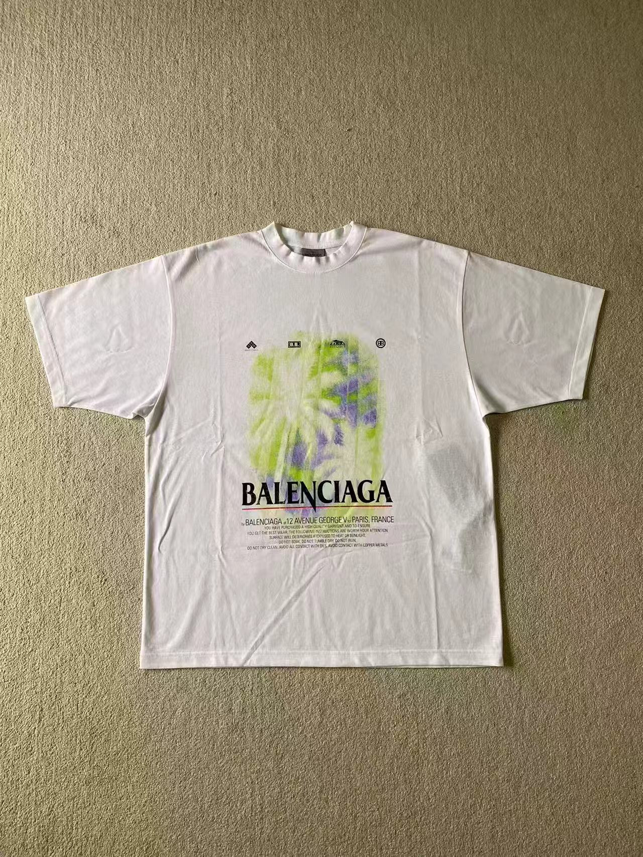 Balenciaga Coconut Jungle Round Neck Short Sleeves #379888