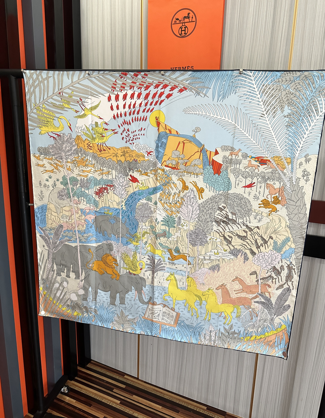 [TOP] HERMES Scarf 90x90cm - Blue - 711 Luxury