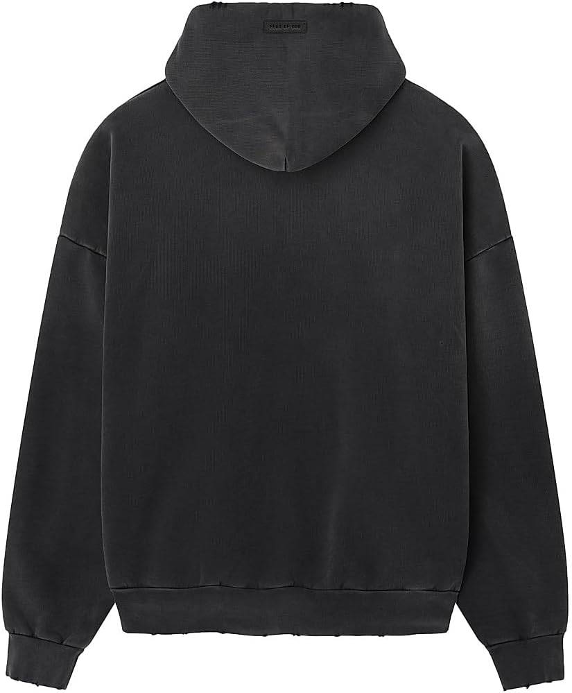 Fear of God, Logo Distressed Cotton Hoodie