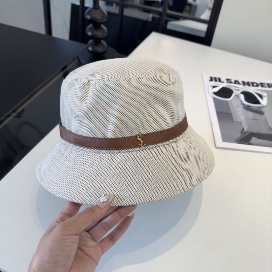 [TOP] CHANEL  Sunshade Fishing Cap - White - 711 Luxury