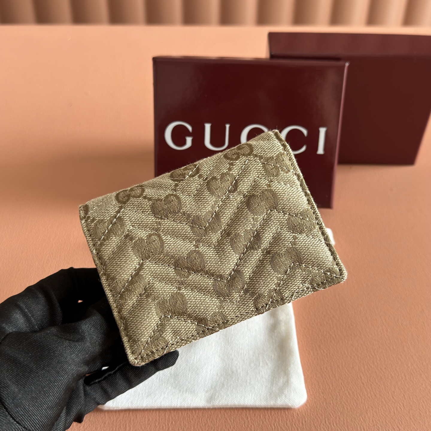 [TOP] GUCCI Generation Wallet 11.5 x 8 x 3CM - Brown - 711 Luxury