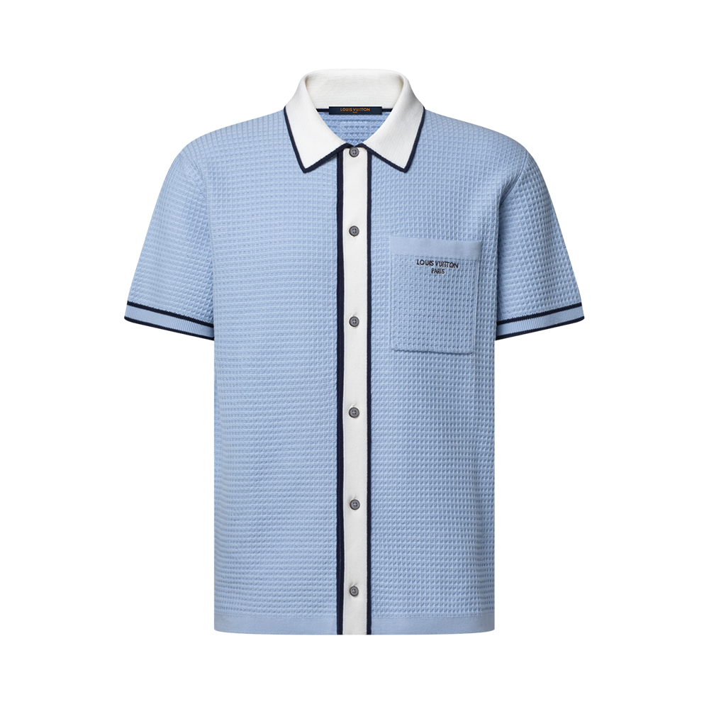 LOUIS VUITTON Waffle Signature Short-Sleeved Shirt #383379