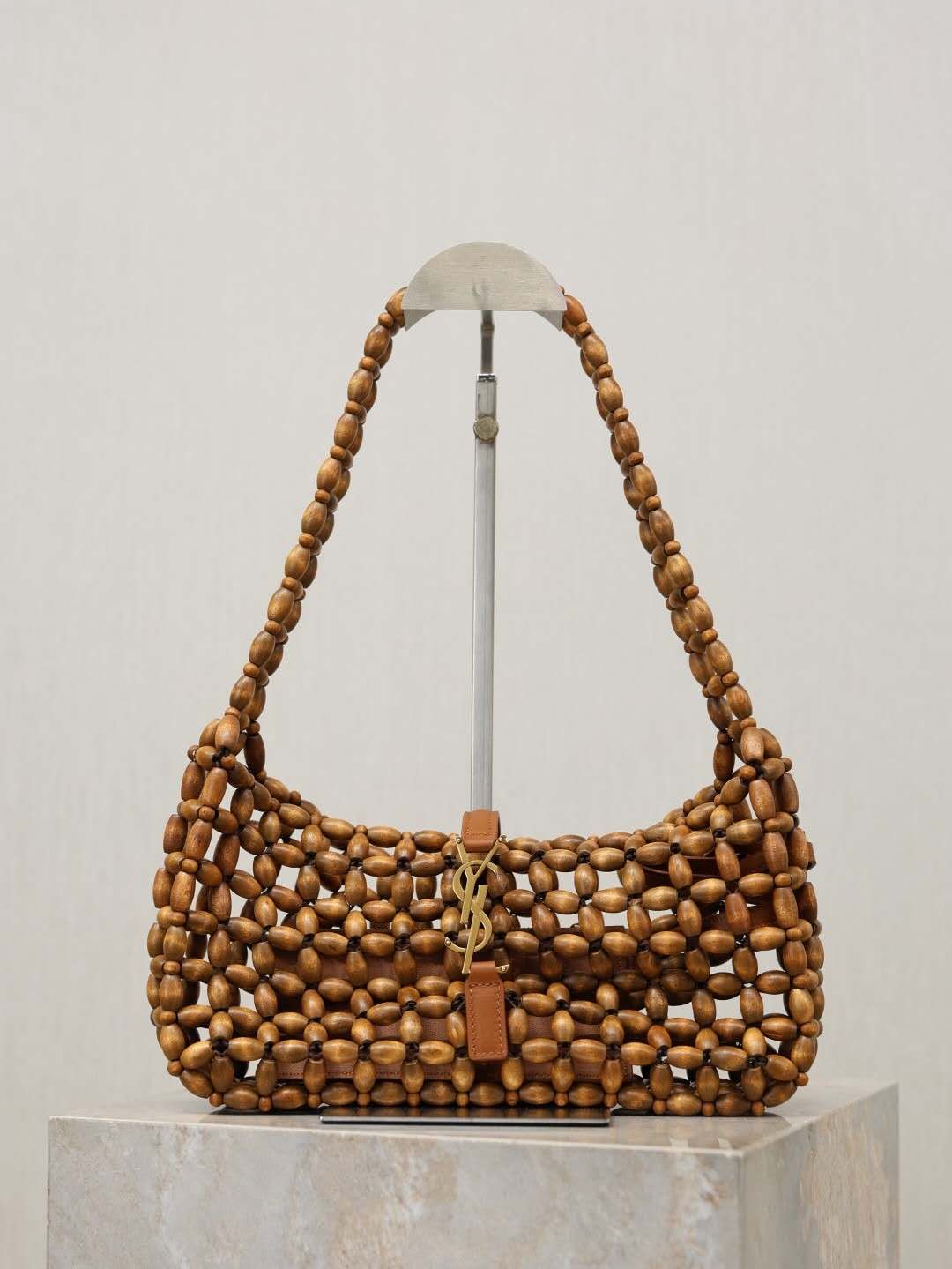 [TOP] Yves Saint Laurent YSL Le 5A7 Bag Hand-Woven Bag 21-28*15*6 cm - Brown - 711 Luxury