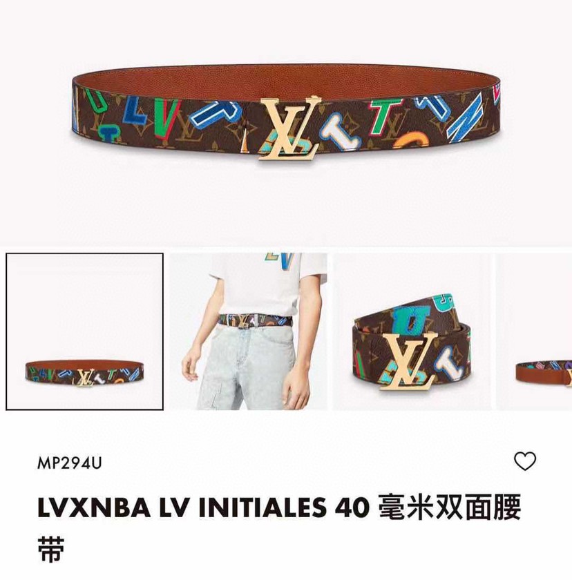 [TOP] Louis Vuitton LV Belt Calfskin 4cm - Brown - 711 Luxury