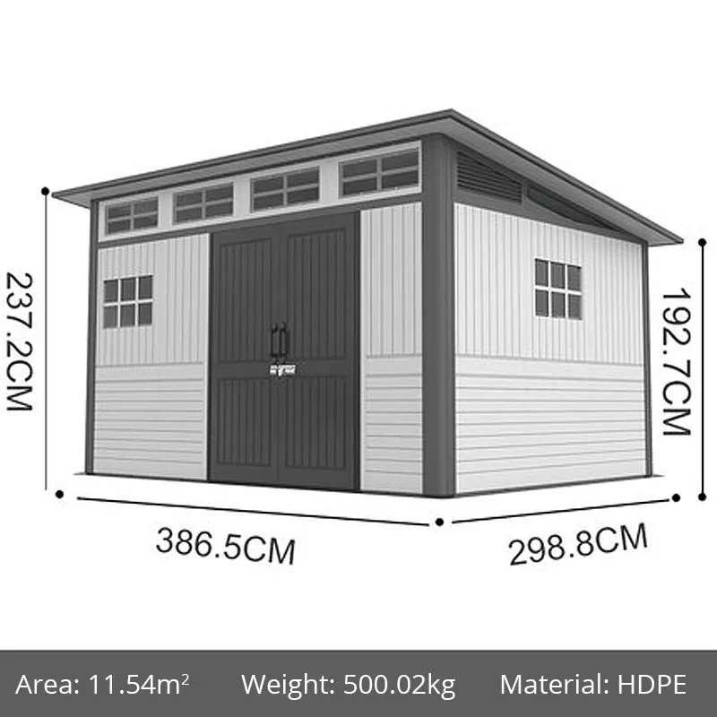 COLONIAL PLASTIC STORAGE GARDEN SHED OUTDOOR ROOM