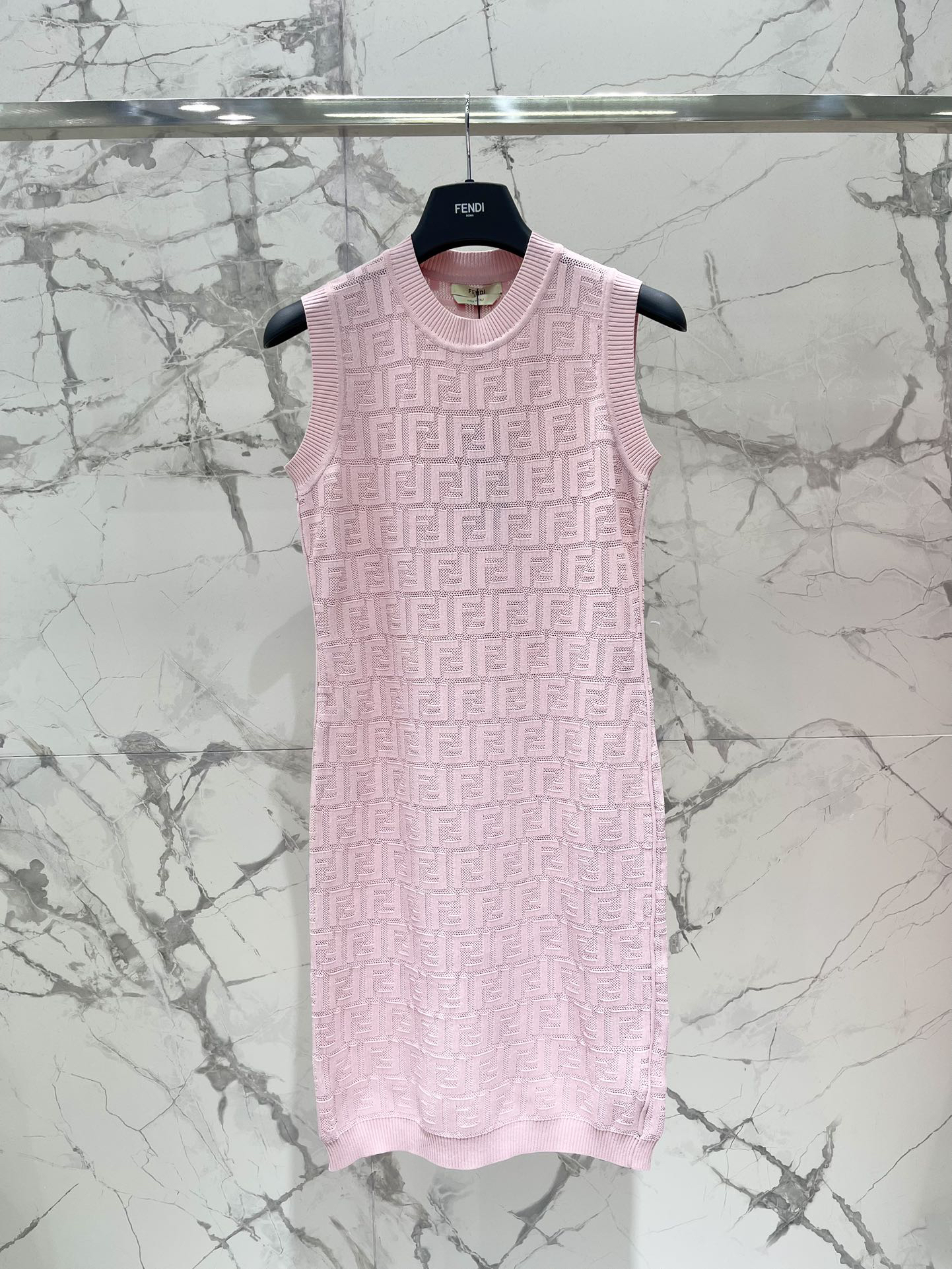 [TOP] FENDI FF Dress - Pink - 711 Luxury