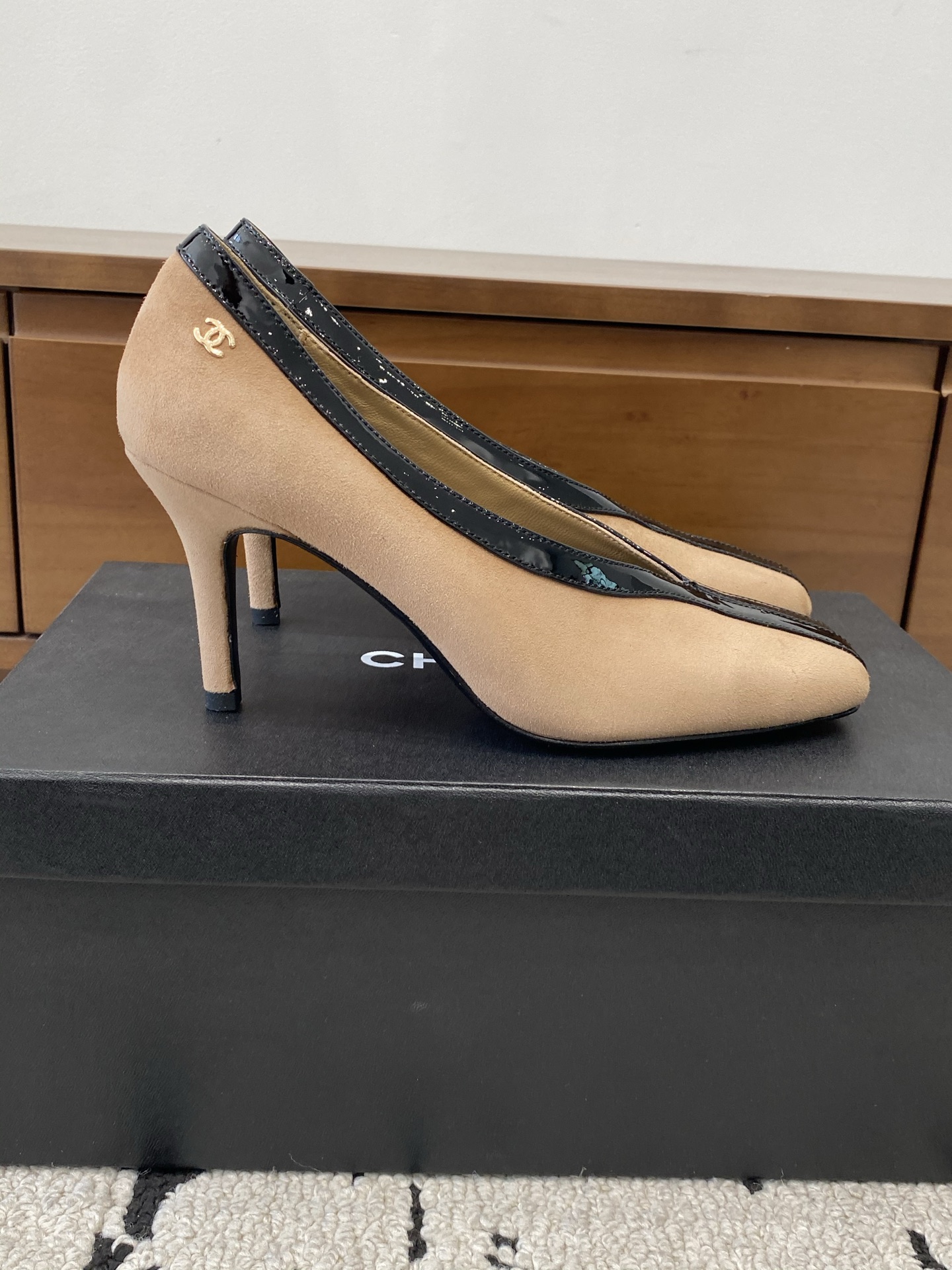 [TOP] CHANEL High Heel - Beige - 711 Luxury