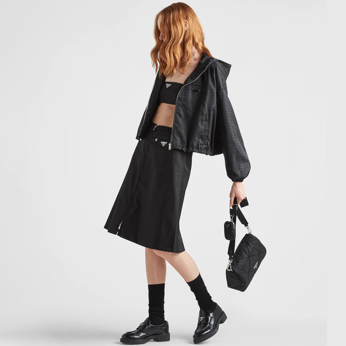 Padded Re-Nylon shoulder bag
