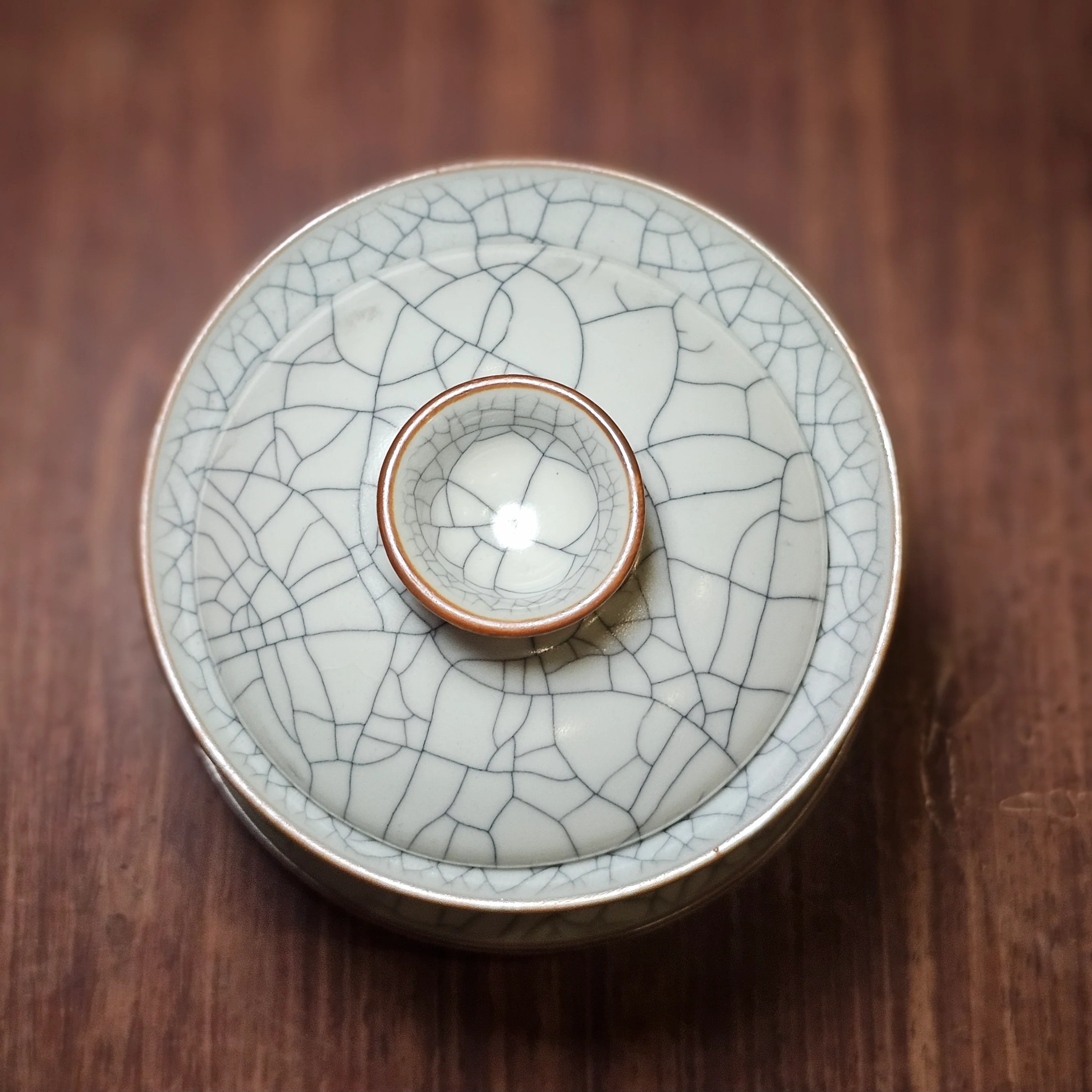 Geyao Porcelain Crackle Gaiwan