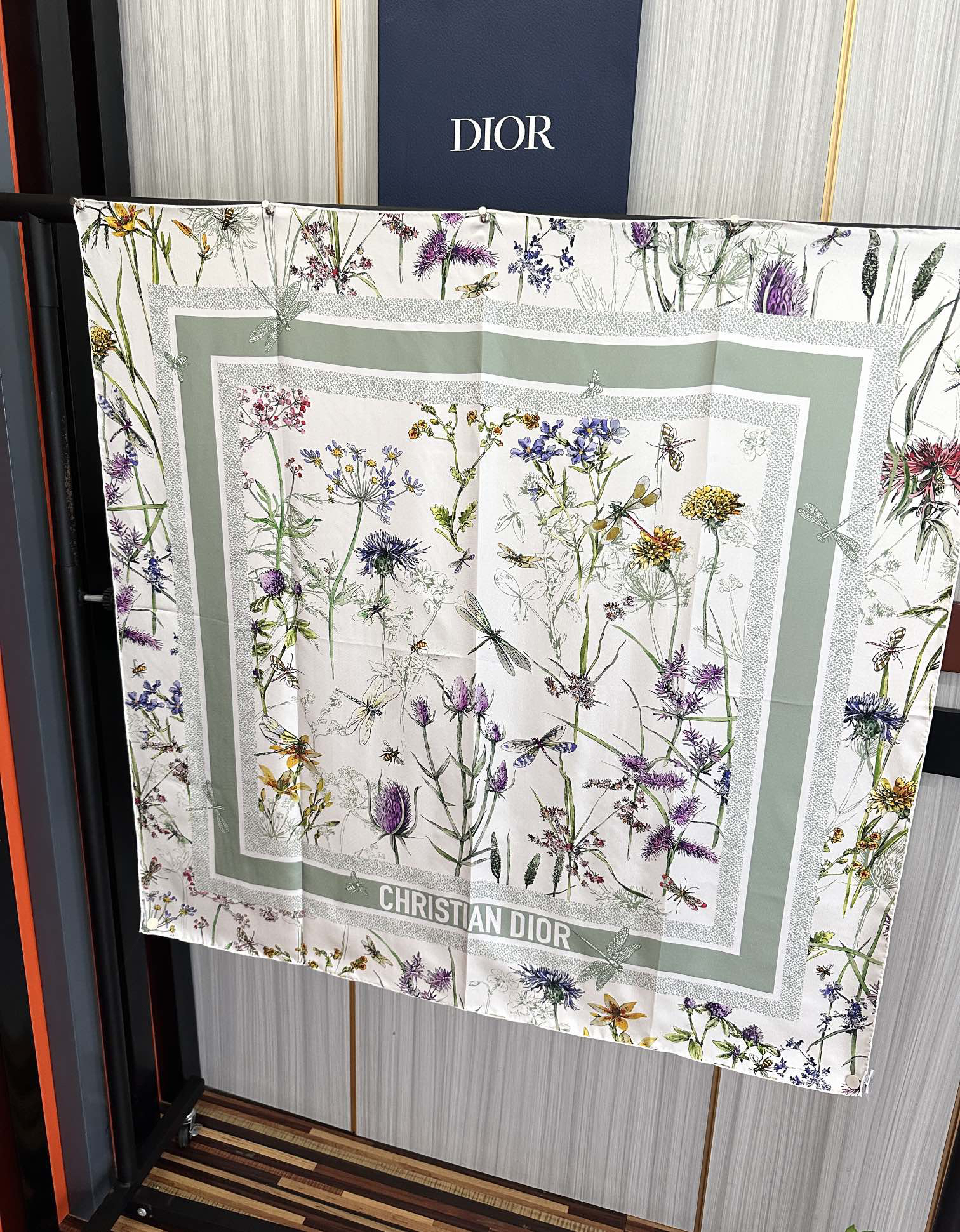 [TOP] Christian Dior Scarf 90x90 cm - Green - 711 Luxury