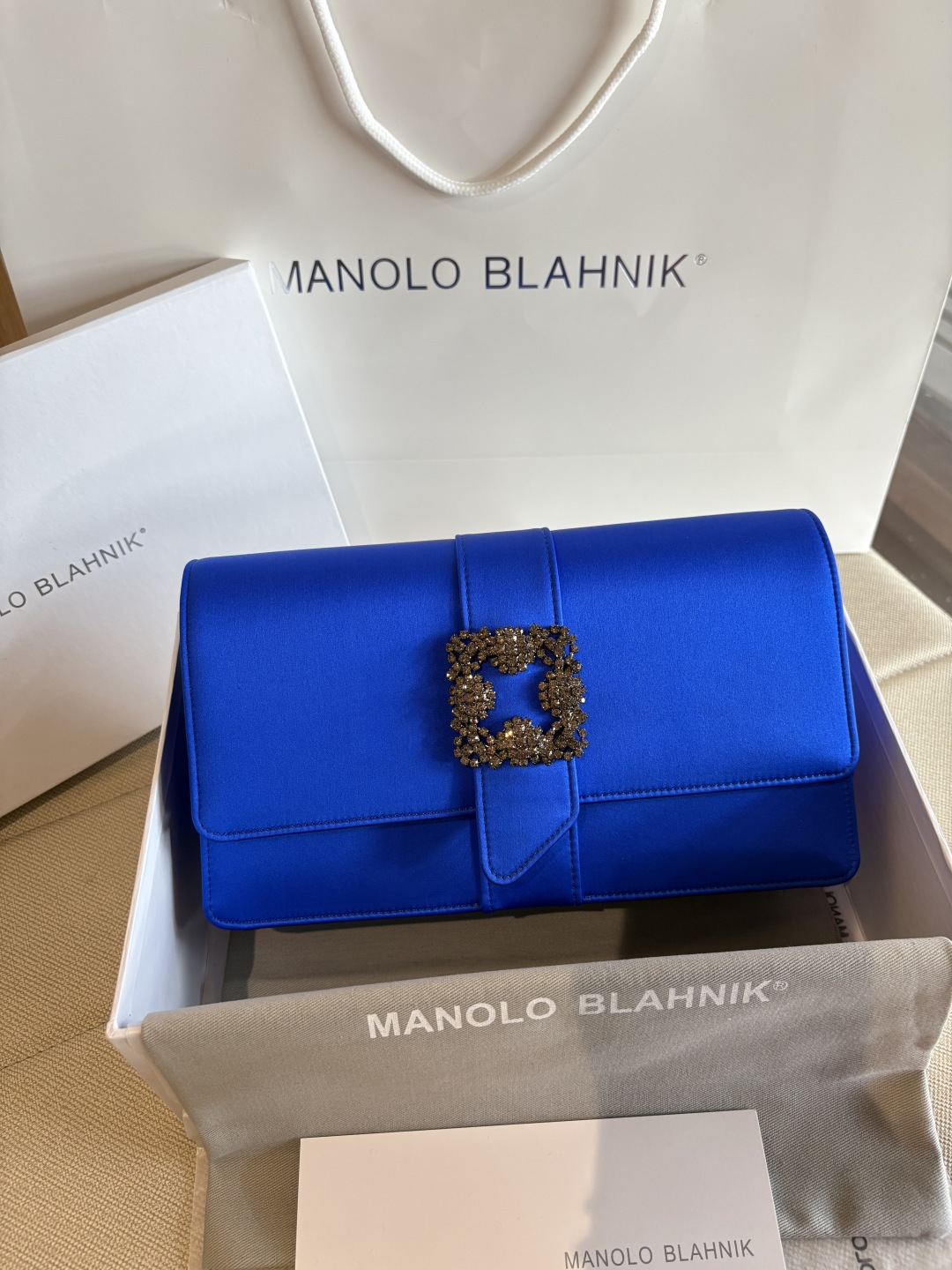 [TOP] MANOLO BLAHNIK Bag 12*24*6cm - Blue - 711 Luxury