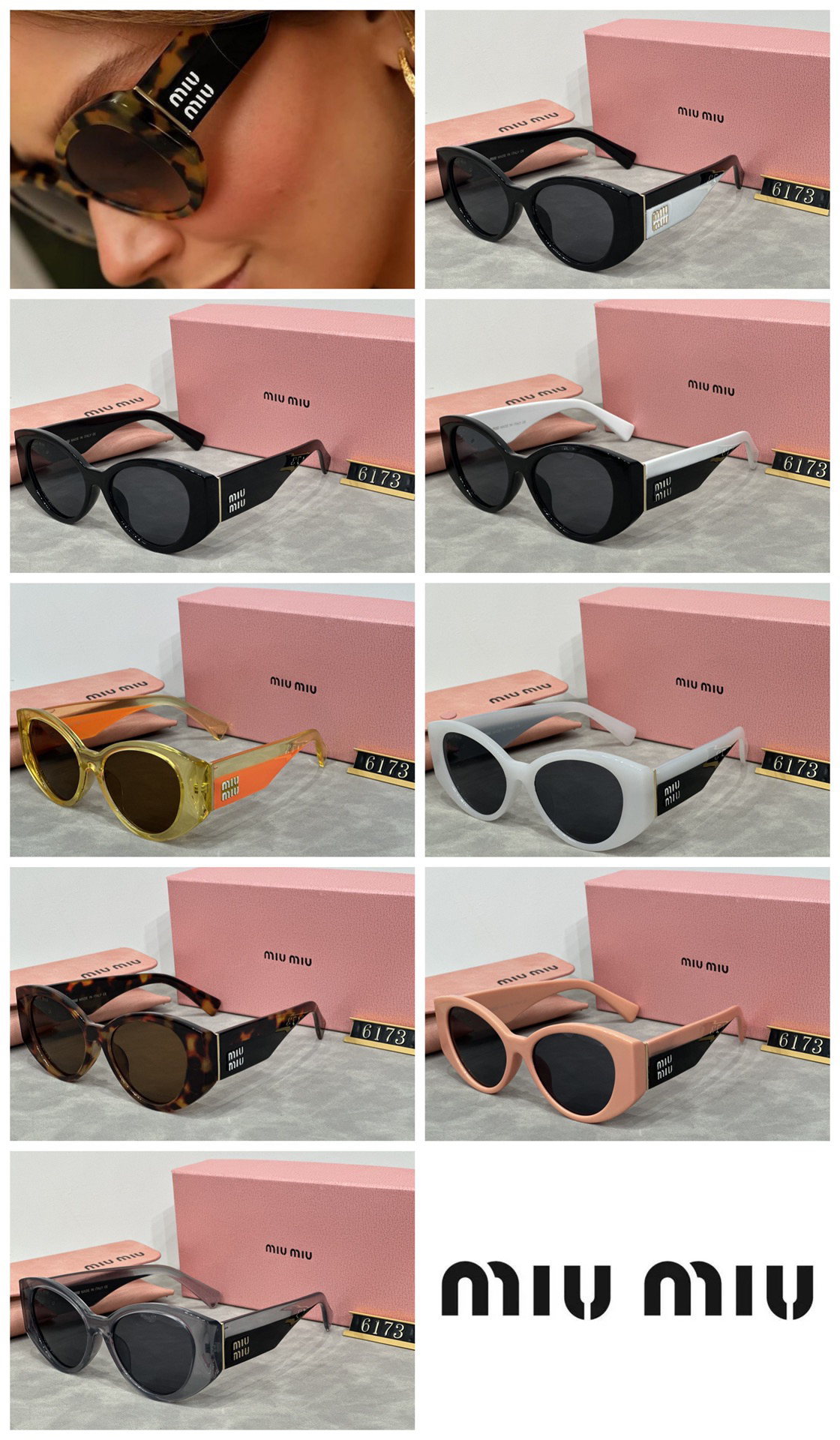 [TOP] Miu Miu Sunglasses - 8 Colors