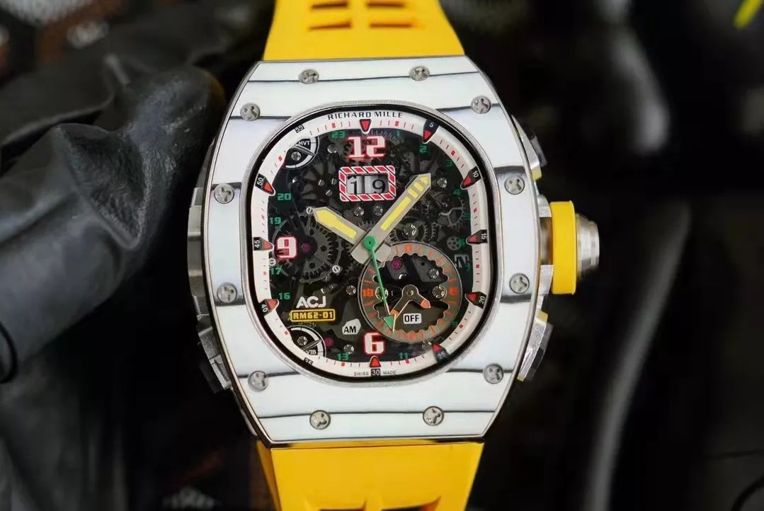 RM 62-01 Tourbillon Yellow Strap 42mm