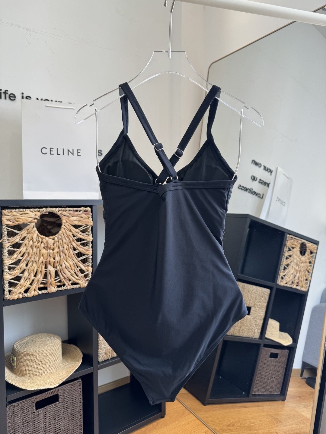 [TOP] CELINE One-Piece Swimsuit - Black - 711 Luxury