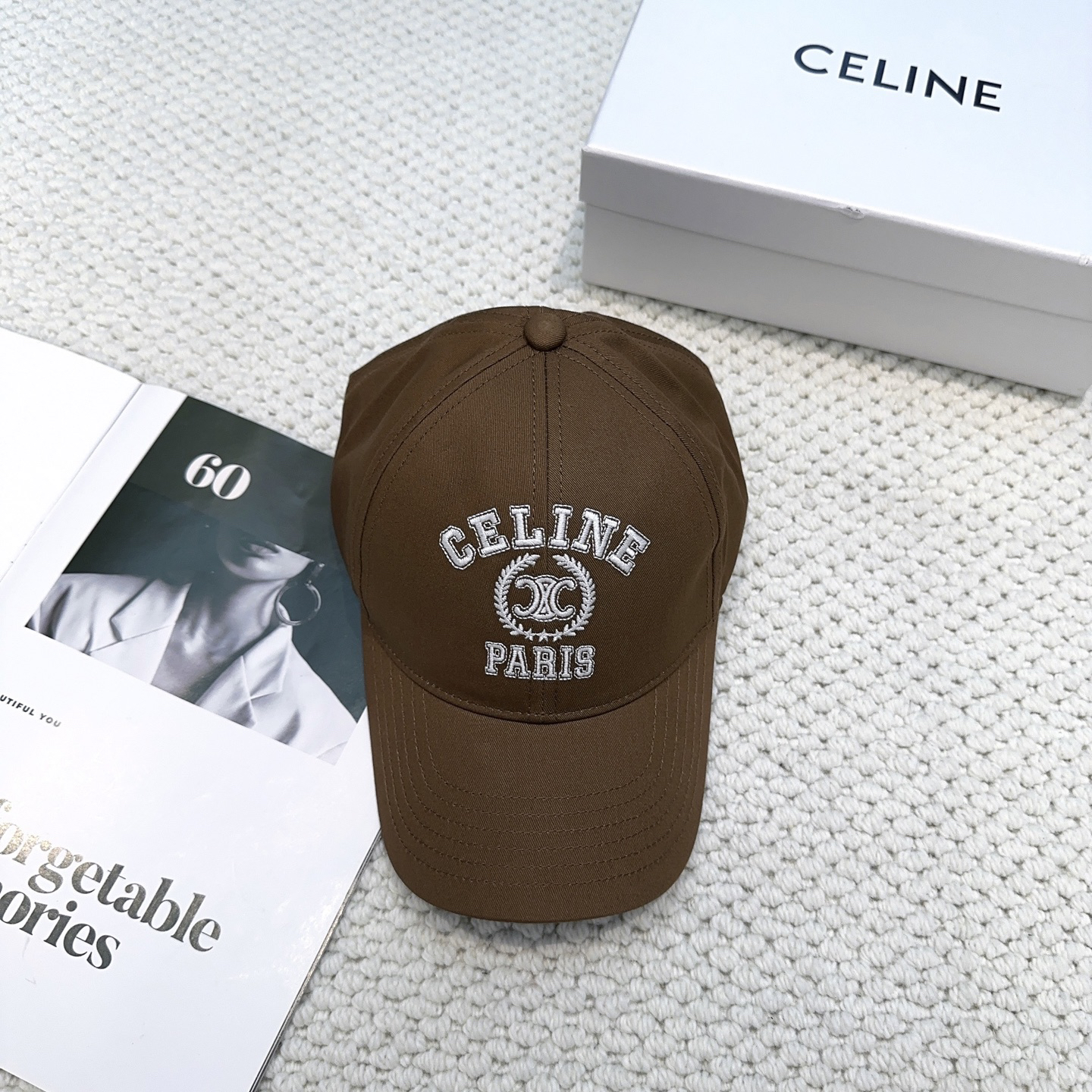 [TOP] CELINE Hat - Chocolate - 711 Luxury