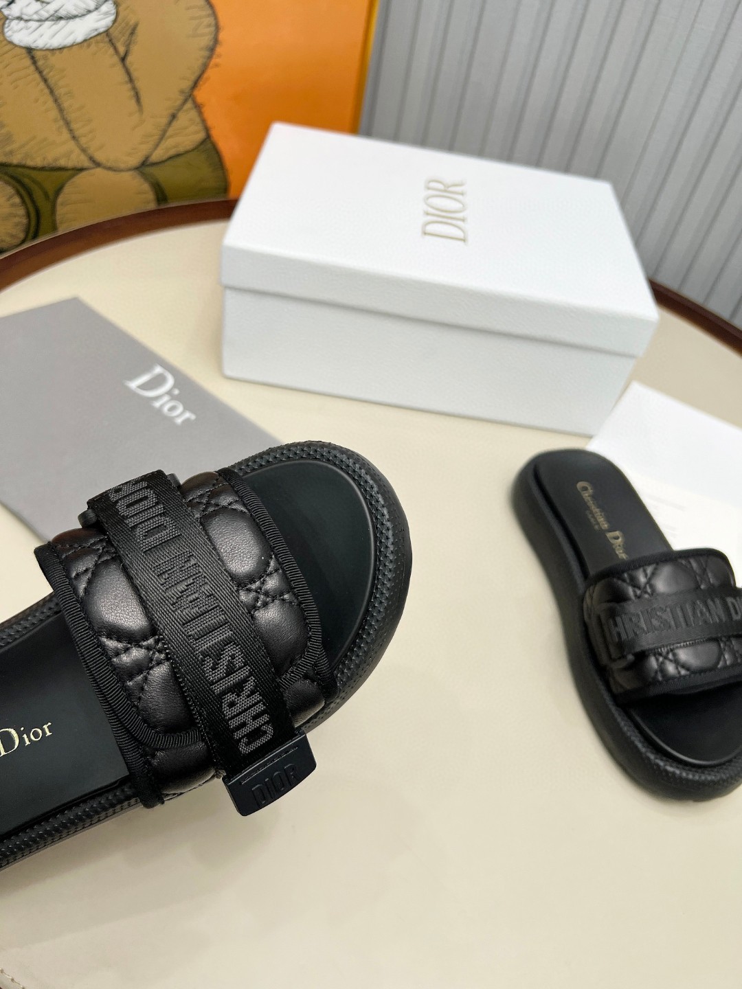 [TOP] Christian Dior Slippers - Black - 711 Luxury
