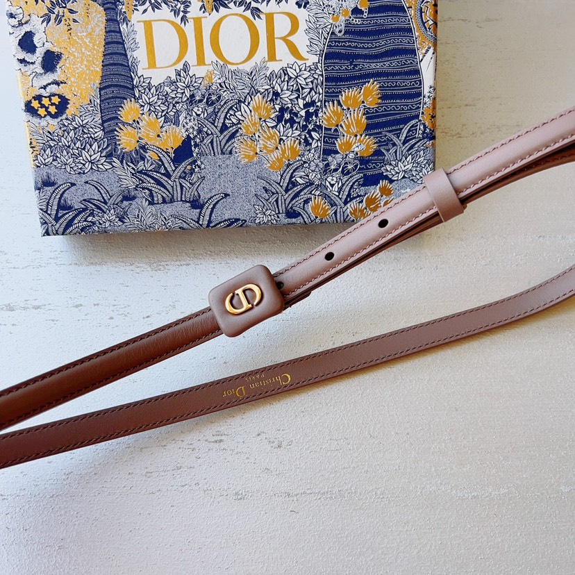 [TOP] Christian Dior Bobby Belt Cowhide 15mm - Khaki - 711 Luxury