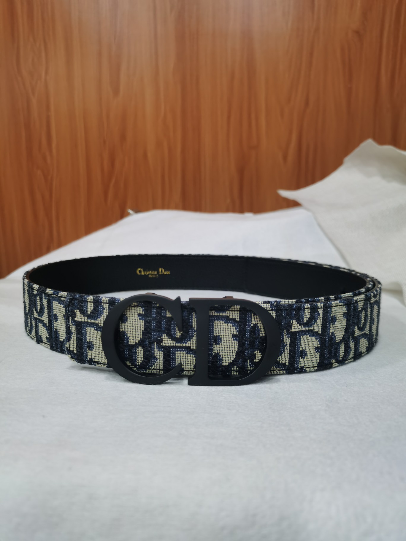 [TOP] Christian Dior Men's Belt - Navy Blue - 711 Luxury
