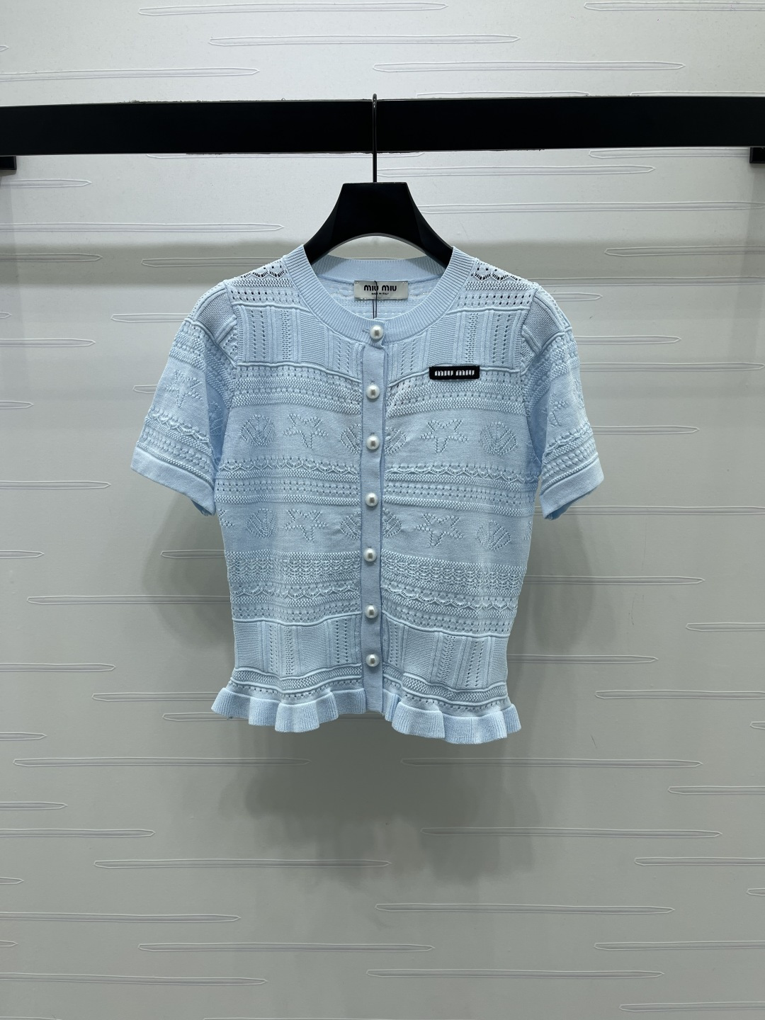[TOP] Miu Miu Knit Top - Blue - 711 Luxury