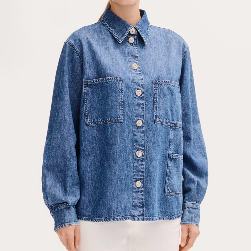 Chanel blue Clothing Chanel Top-quality Version Women's Blue Denim Jacket | Nigo Office