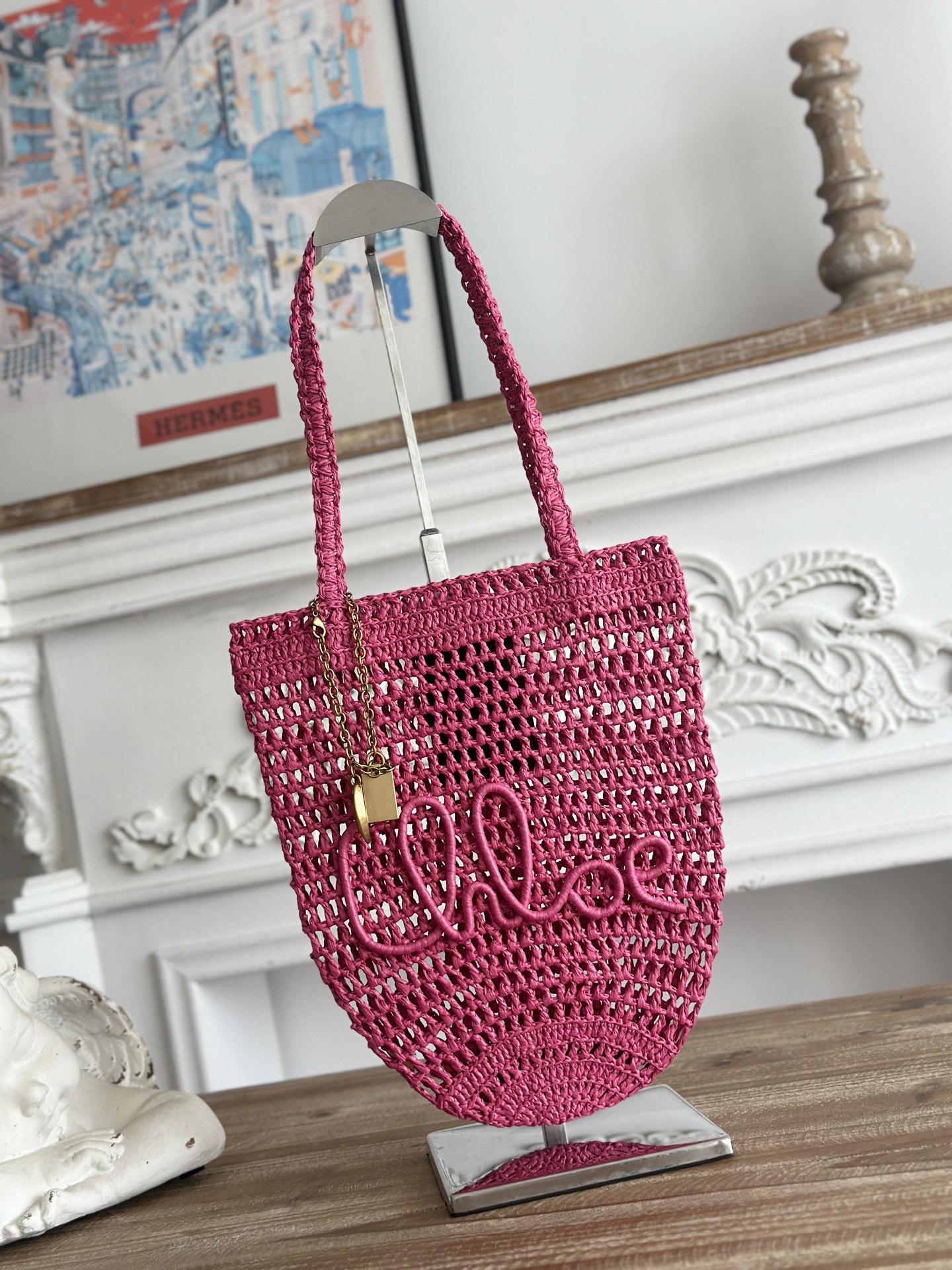 [TOP] Chloe Summer Banana Bag 22*30*2cm - Pink - 711 Luxury