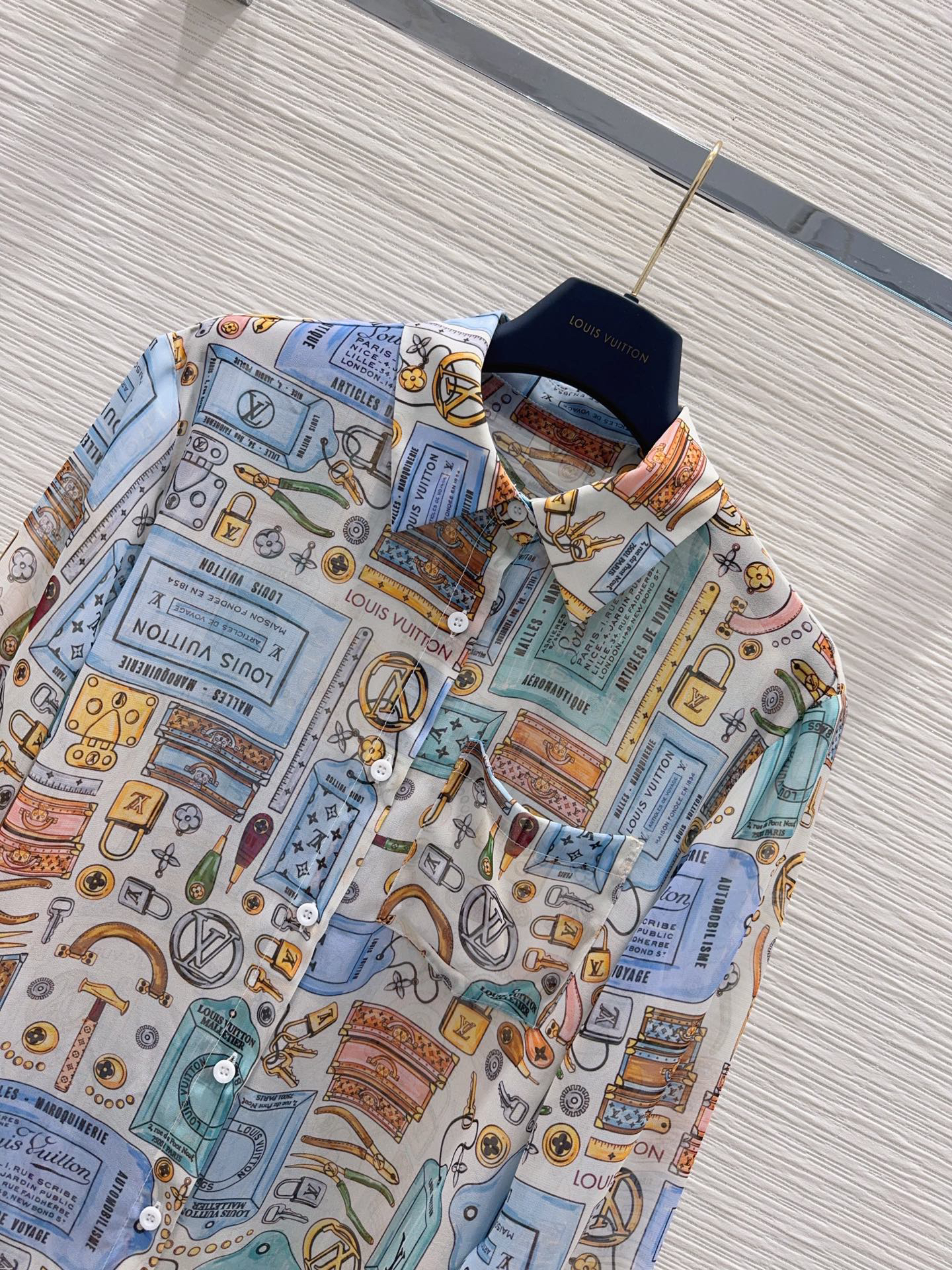 [TOP] Louis Vuitton LV  Sheer Shirt - Blue