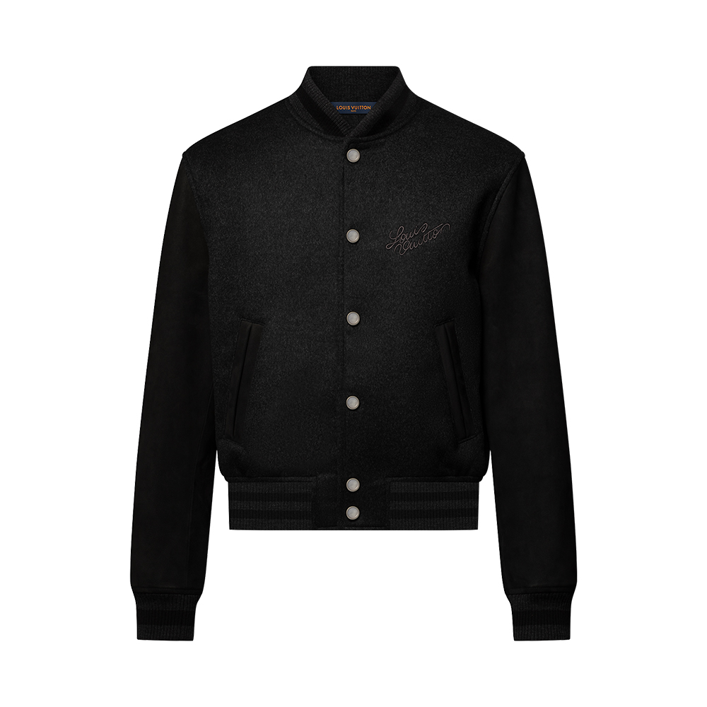 Louis Vuitton Clothing LOUIS VUITTON Leather Varsity Jacket 1AGJCN #334266 | Nigo Office
