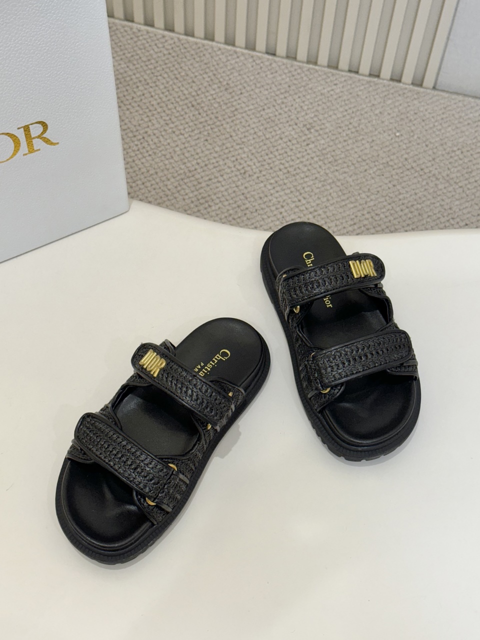 [TOP] Christian Dior Sandals - Black - 711 Luxury