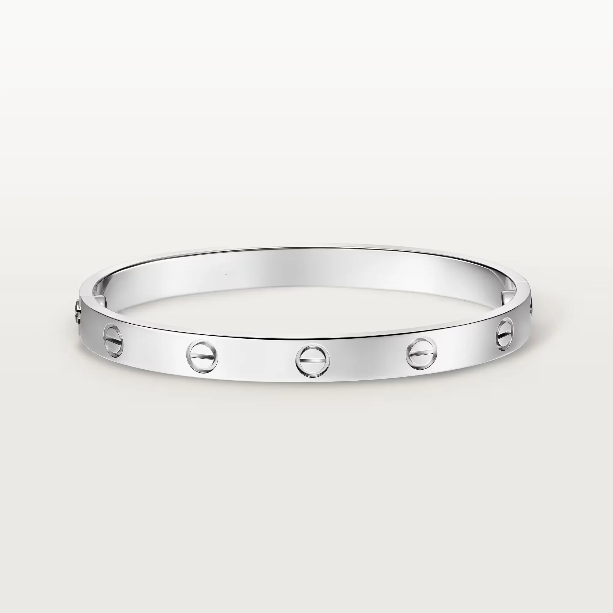 Carty Love Grand Union Bracelet, White Gold, Classic Model