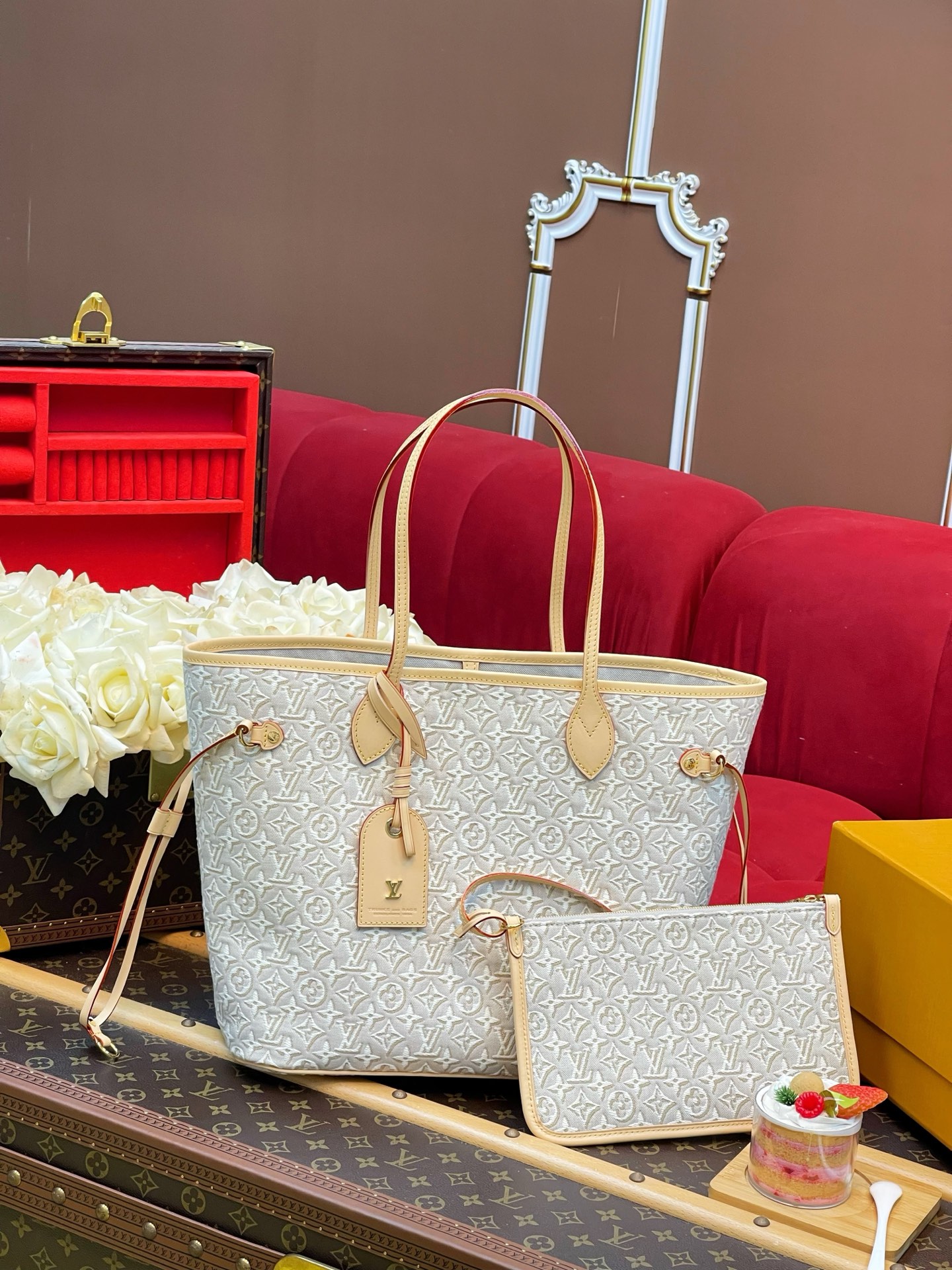 Louis Vuitton Neverfull MM Monogram Bags #393052