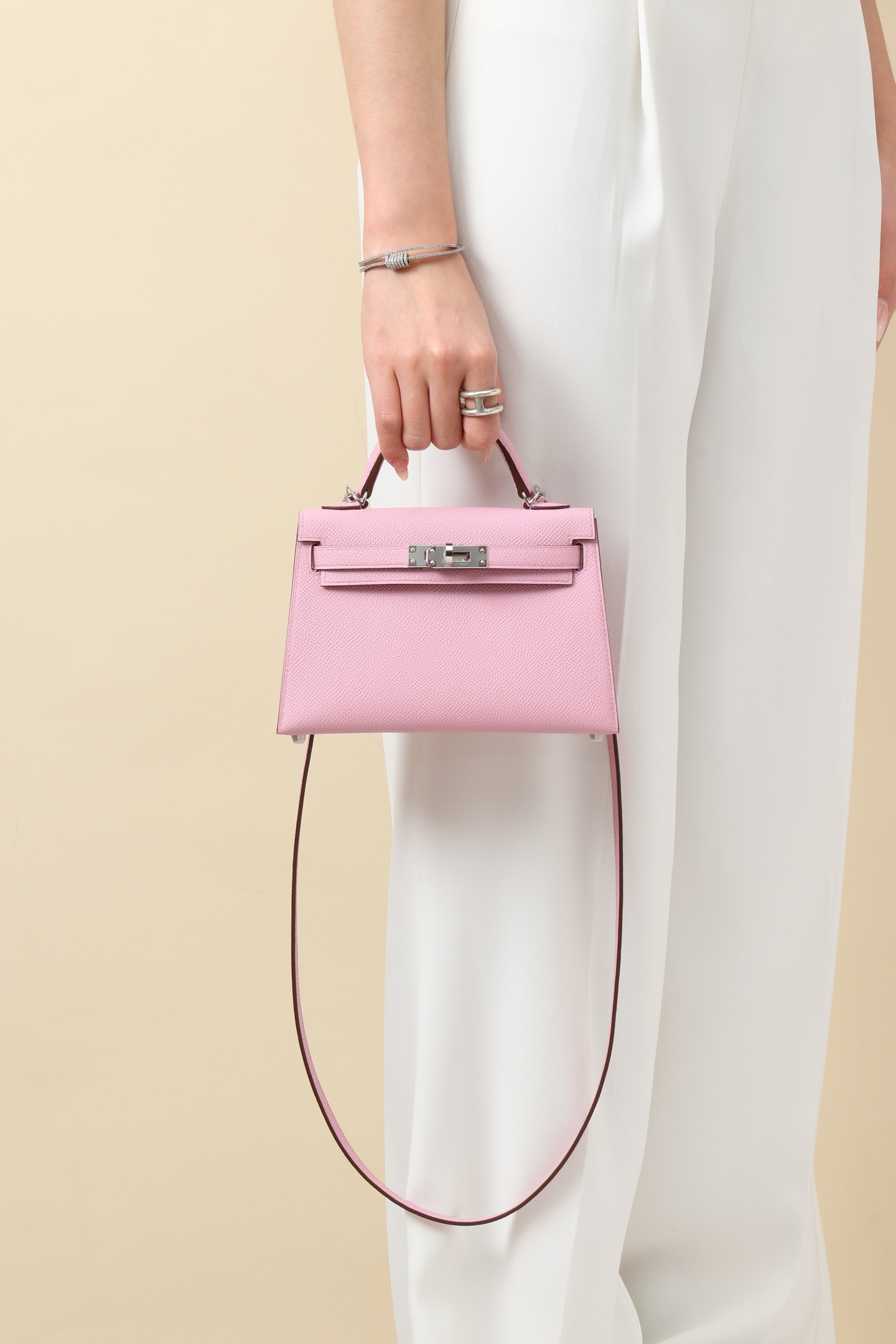 Hermès Mauve Sylvestre Mini Kelly#331295