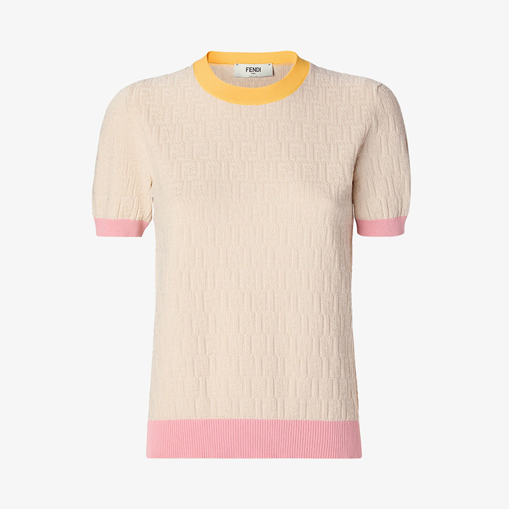 Fendi Jumper Cotton Light Blue #380132