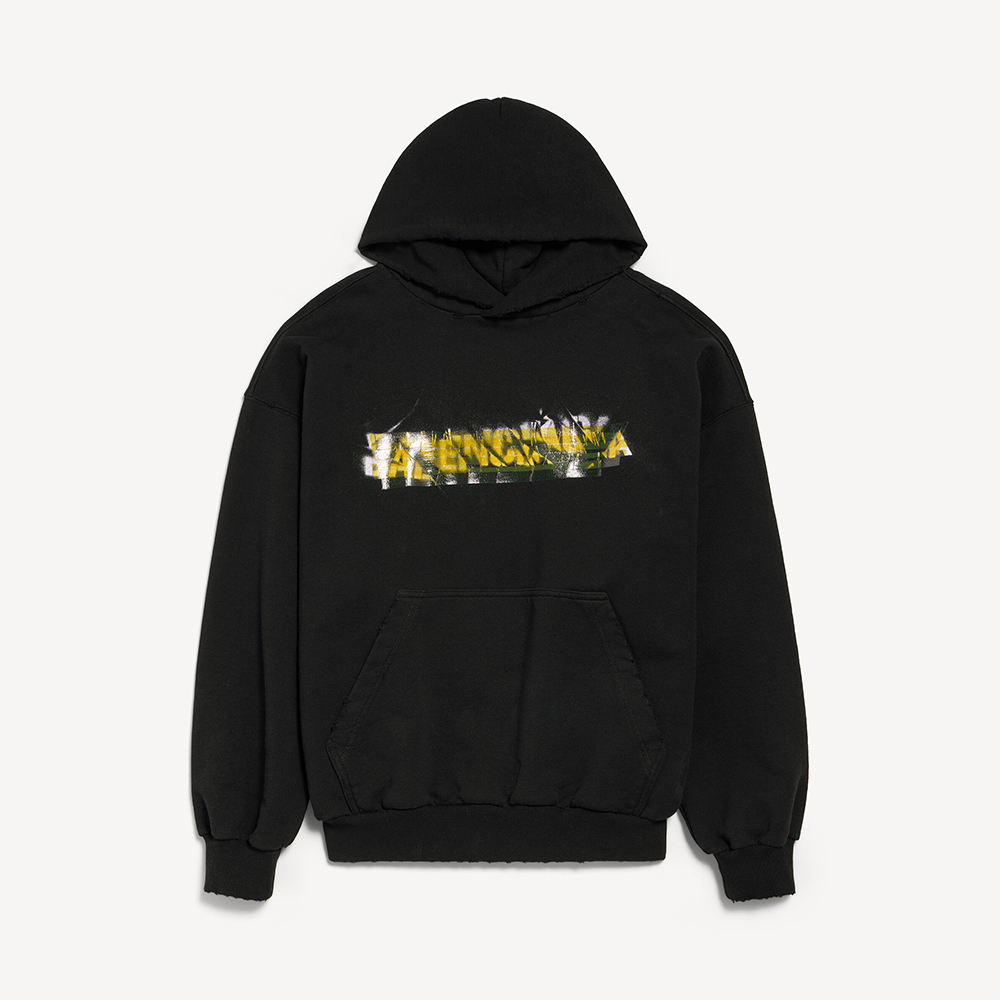 Balenciaga Clothing Balenciaga Messy Spray Medium Fit Hoodie #396447 | Nigo Office