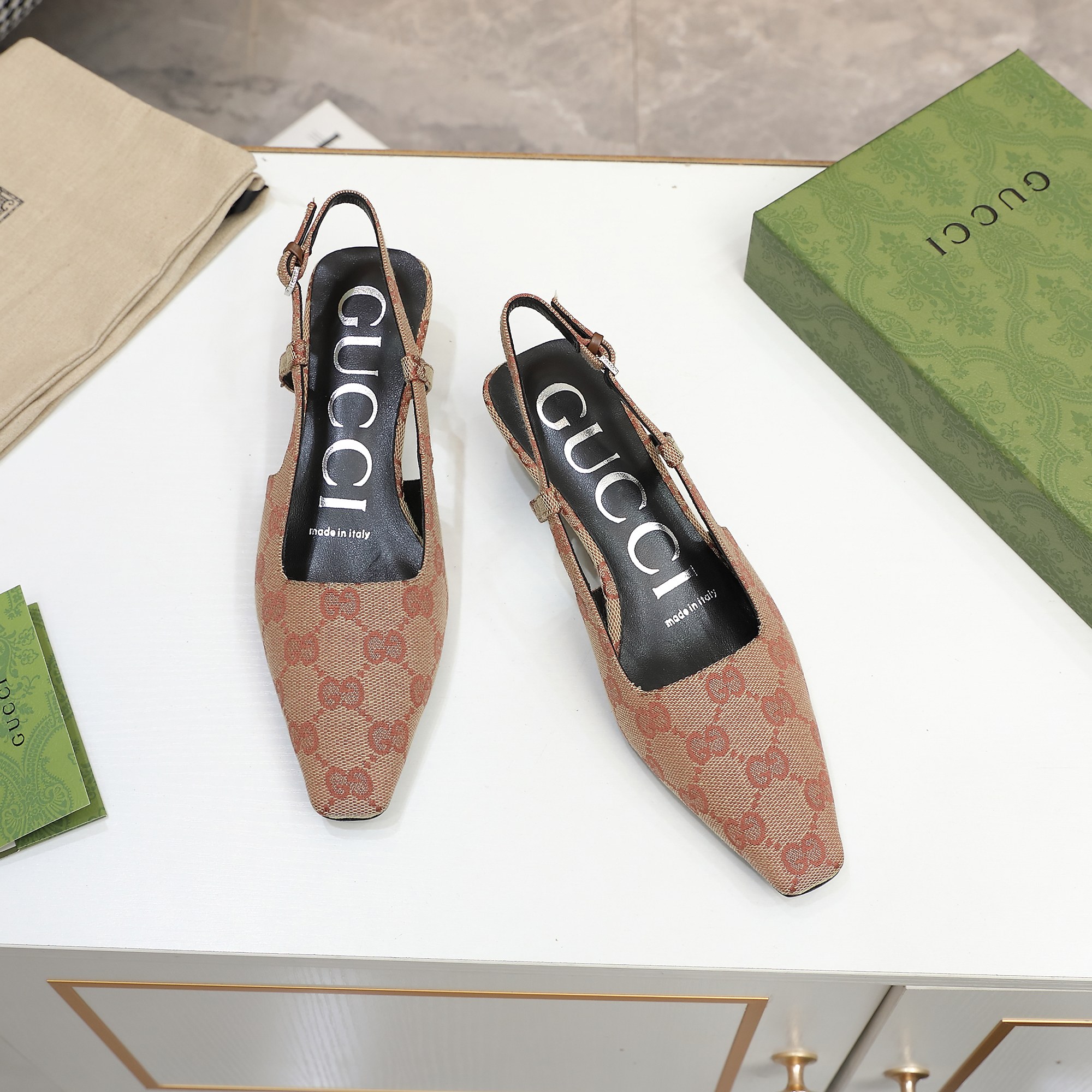 [TOP] GUCCI Mules - Brown - 711 Luxury