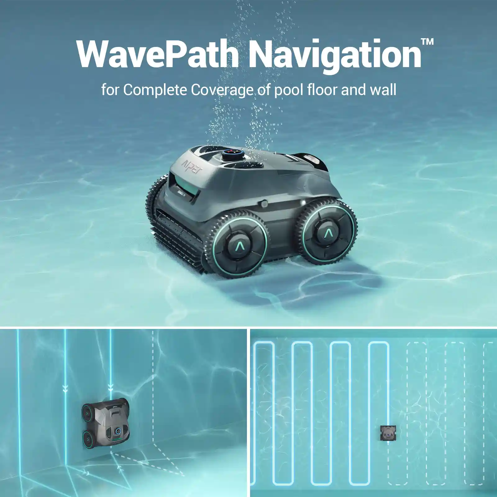 Aiper Seagull Pro (ZT6002) and hook and Dustbin Assembly（180um）