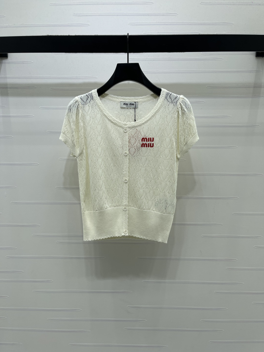 [TOP] Miu Miu Knit Top - Beige - 711 Luxury