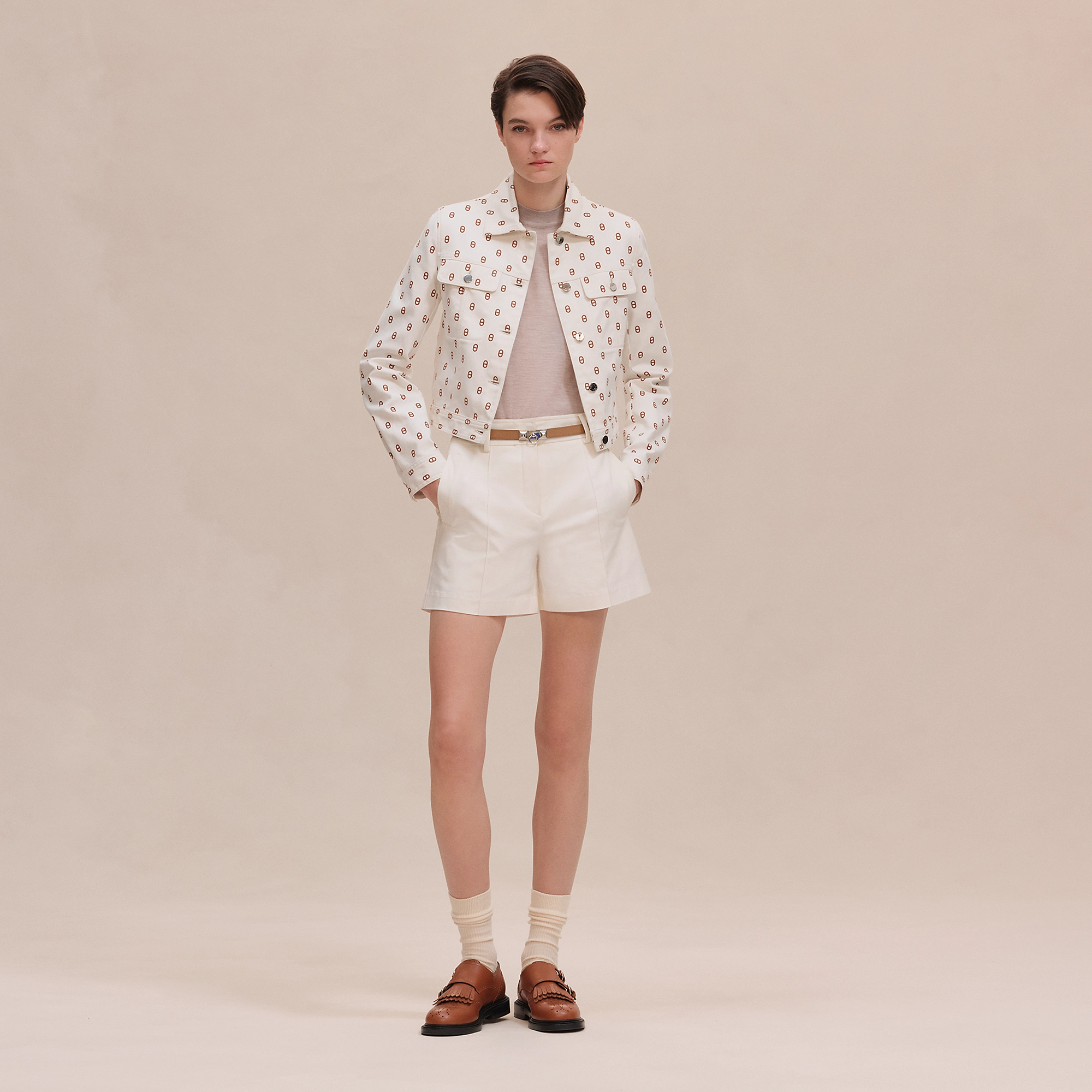 Designer Clothing Hermès Chaine d Ancre Denim Jacket Skirt | Nigo Office