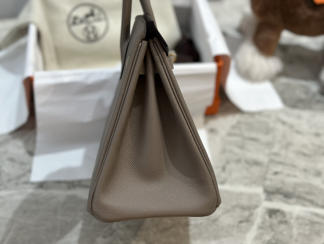 [TOP] HERMES Birkin Epsom Leather 25cm - Gris Meyer & GHW