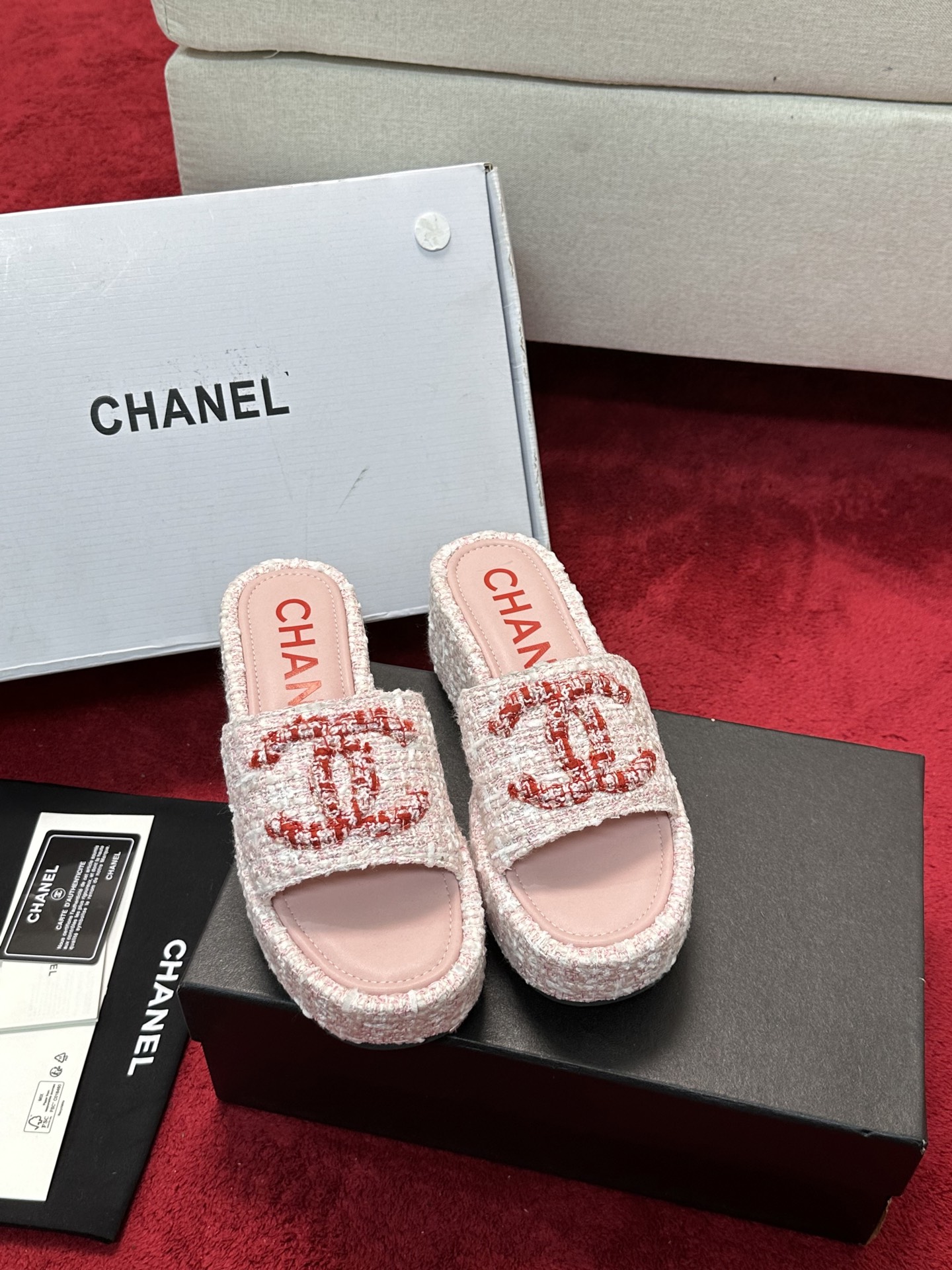 [TOP] CHANEL Sandals - Pink