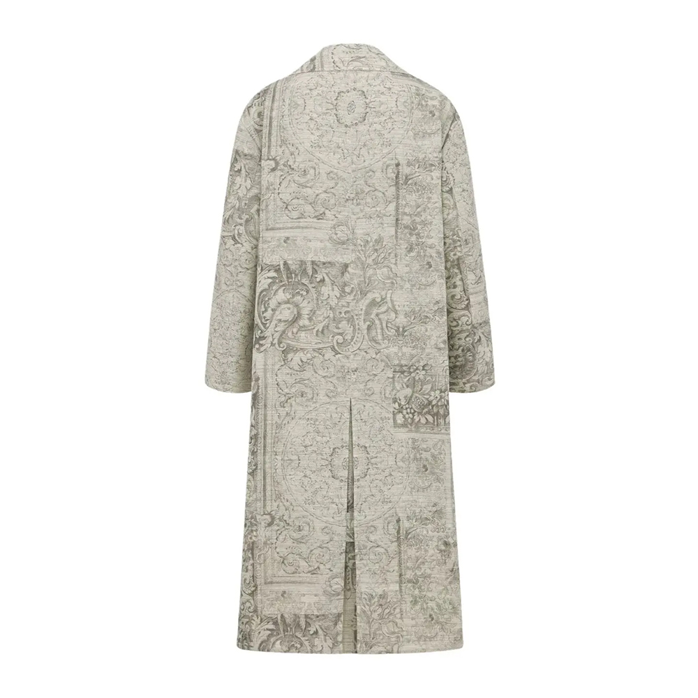 Dior nude Clothing Dior Double-Breasted Embroidered Coat in Nude#396323 View 2 | Nigo Office