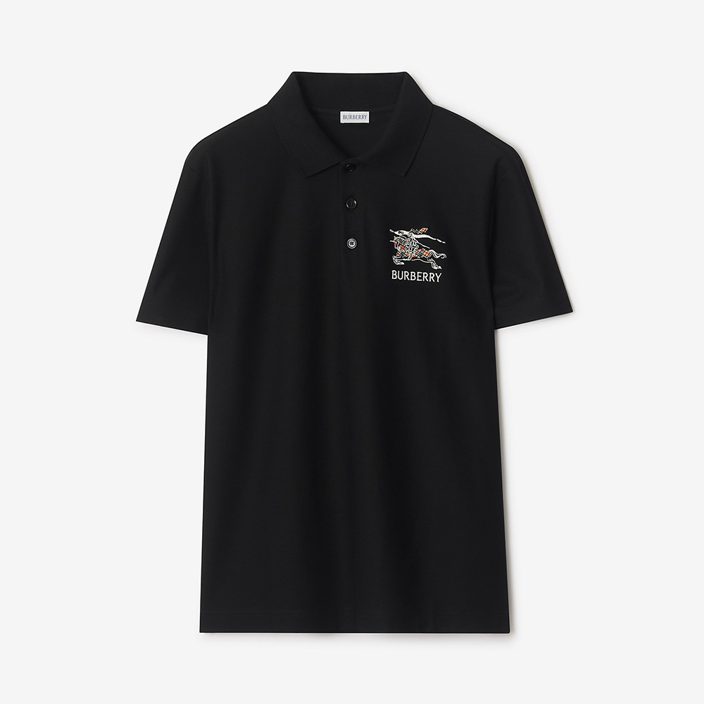 Burberry Knight Logo Cotton Polo Shirt #383973