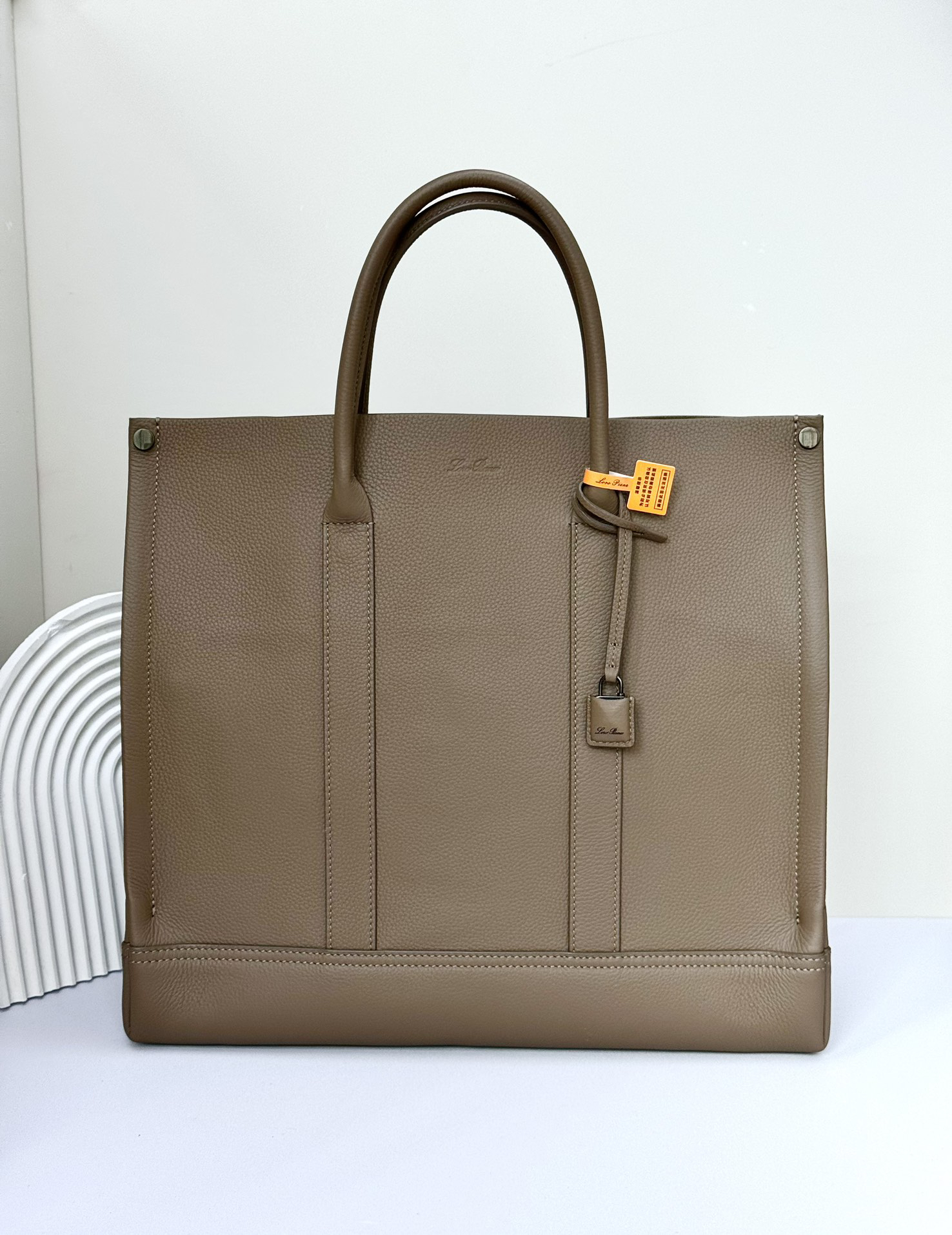 [TOP] Loro Piana Beam Tote Bag 38 x 36 x 10 cm - Dark Brown - 711 Luxury
