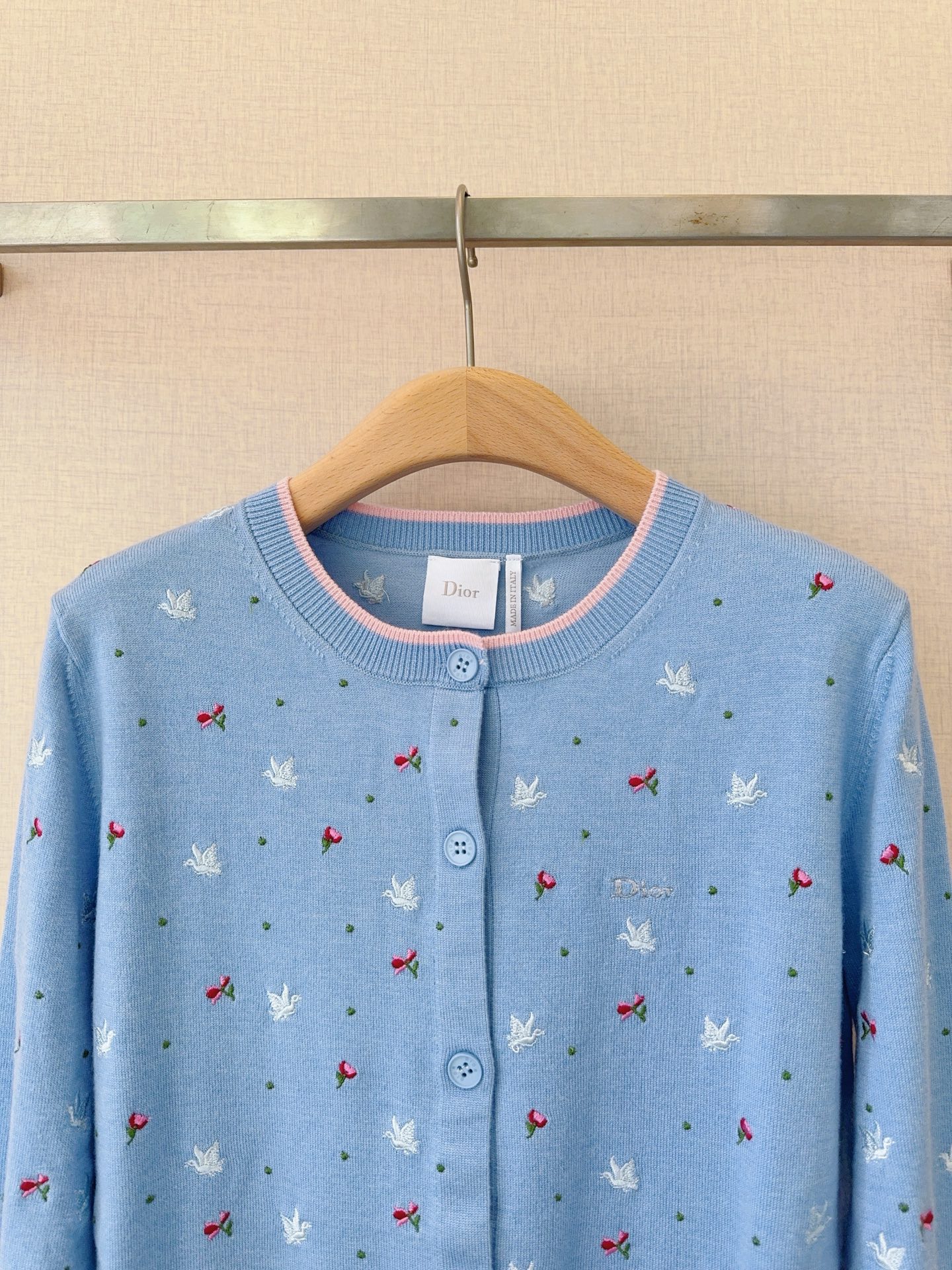 [TOP] Christian Dior Knit Cardigan - Blue - 711 Luxury