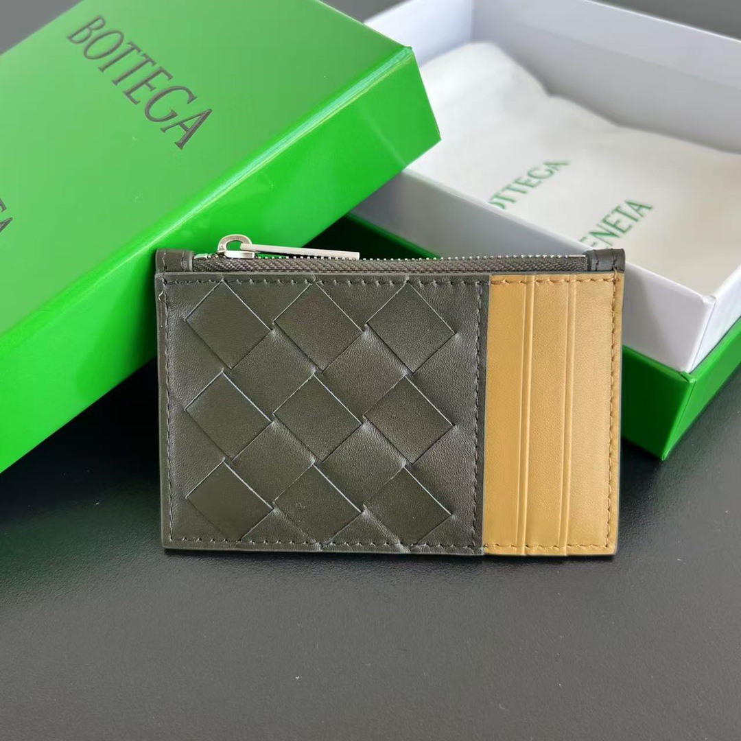 [TOP] Bottega Veneta BV Zipper Pouch 11.5x.7.5 cm - Green - 711 Luxury
