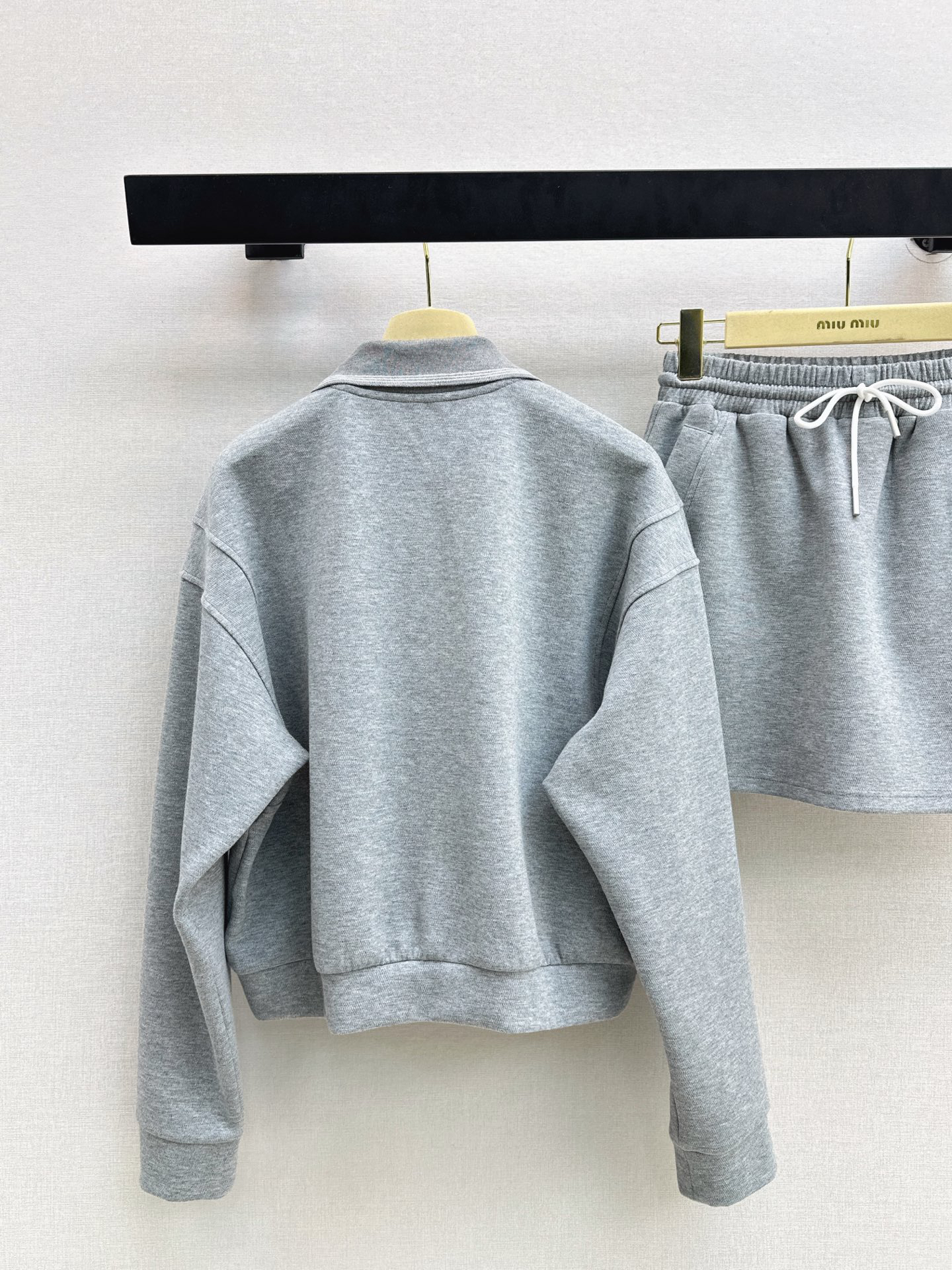 [TOP] Miu Miu Polo + Dress Suit - Grey